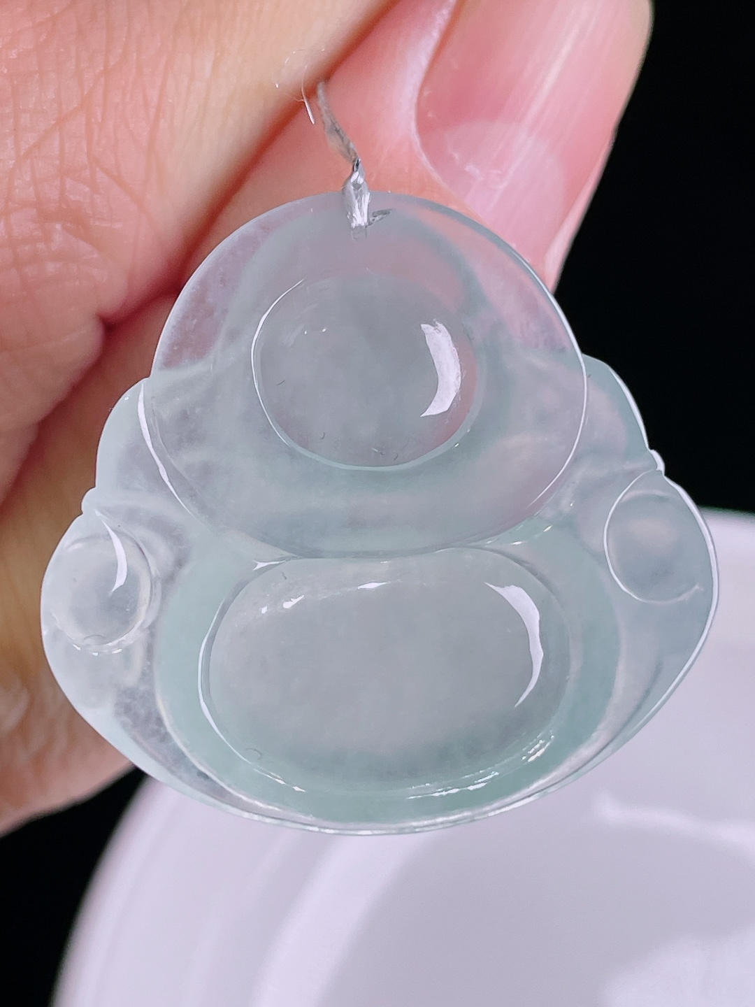 ️佛公，老种起光，细底通透，尺寸：31.8/34/5.8mm0912