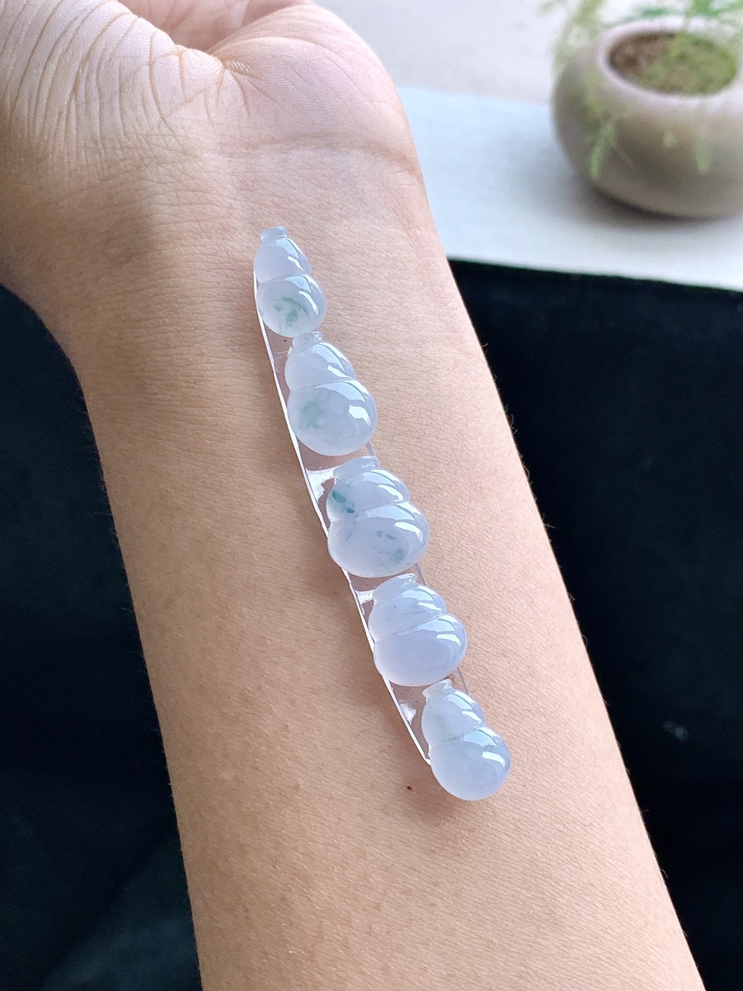 ️冰紫罗兰葫芦飘花葫芦一手 性比高 小：13.4-8.8-4.8 大：13.7-12.4-5.5 7.3克
