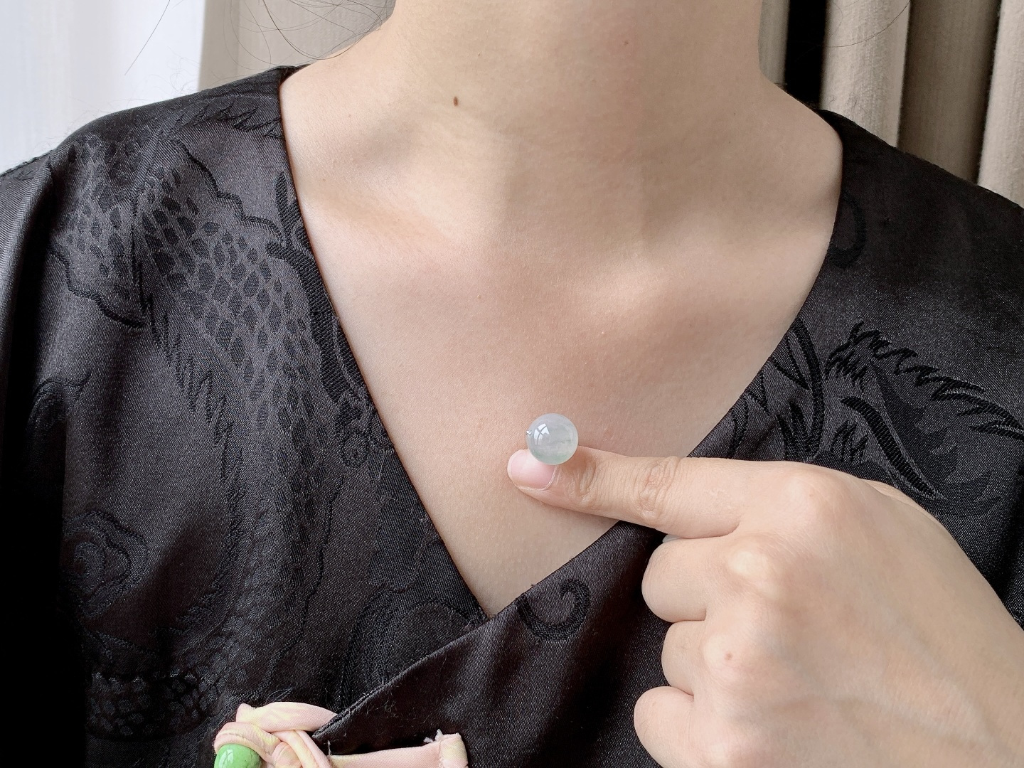 冰飘晴绿花路路通圆珠子 性比高 飘花 12.5mm 3.8克