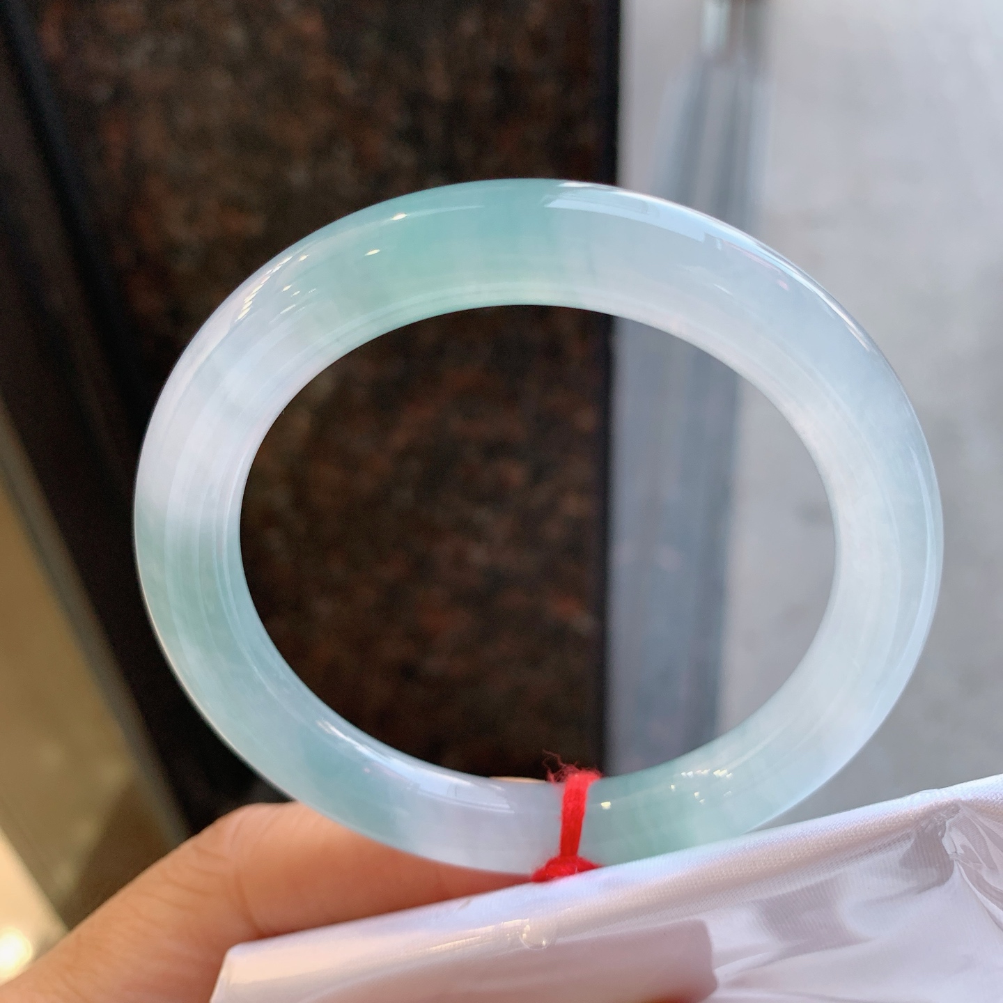 圆条冰蓝水 无裂 尺寸：55/9.2 冰润
