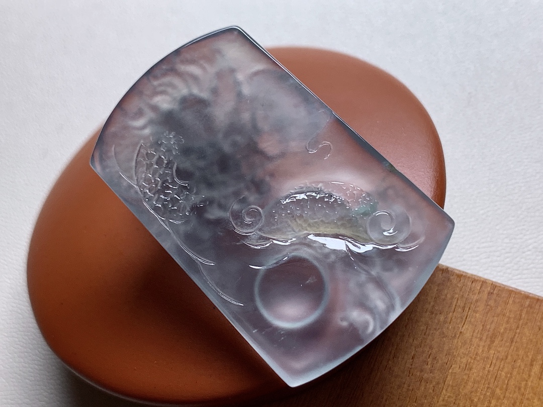 ️ 玻璃种龙牌 底子水润无比，胶感十足，无裂