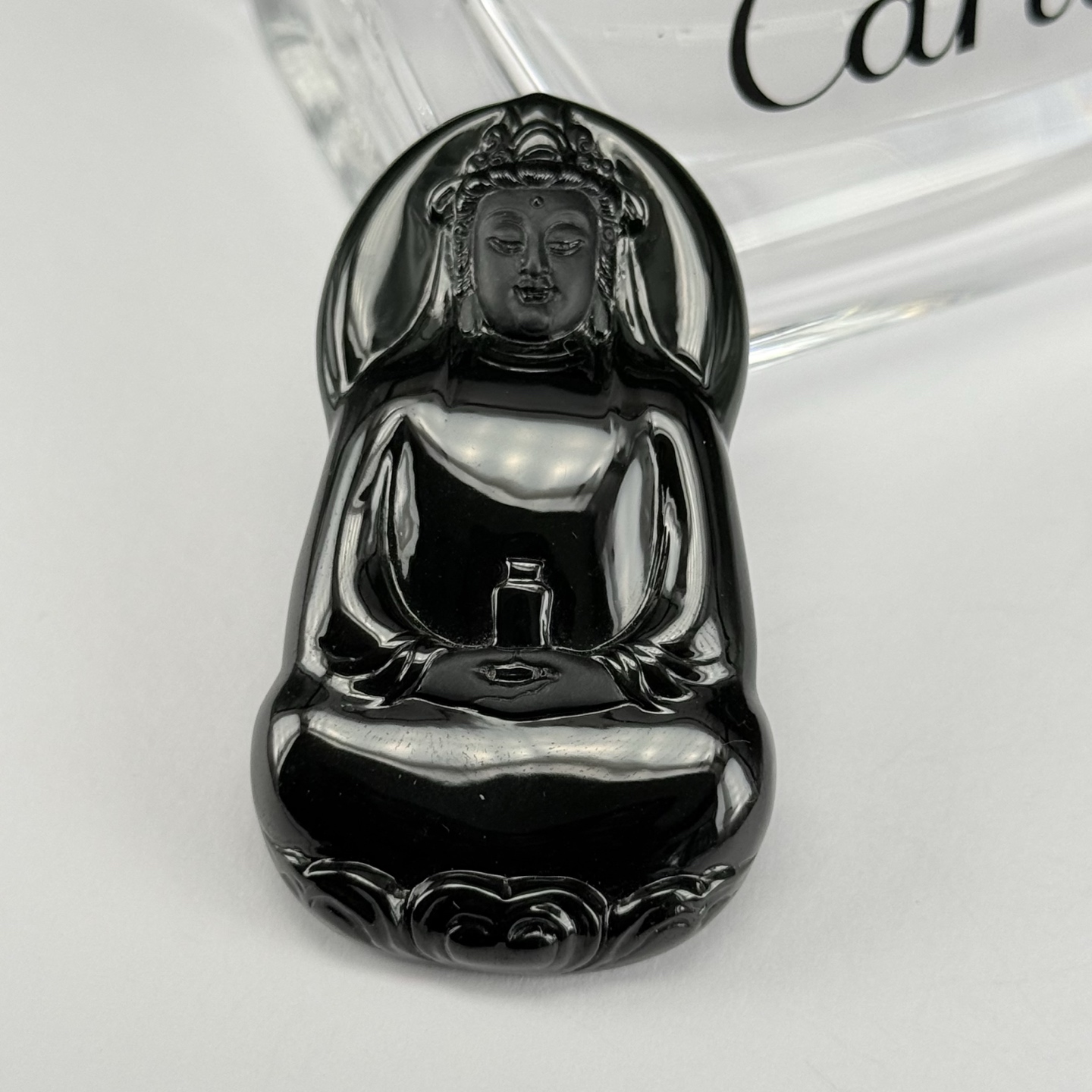️ 精品墨翠立体素衣观音 种好色正 黑度极好 打灯通透 油性十足，51.5-33.1-1