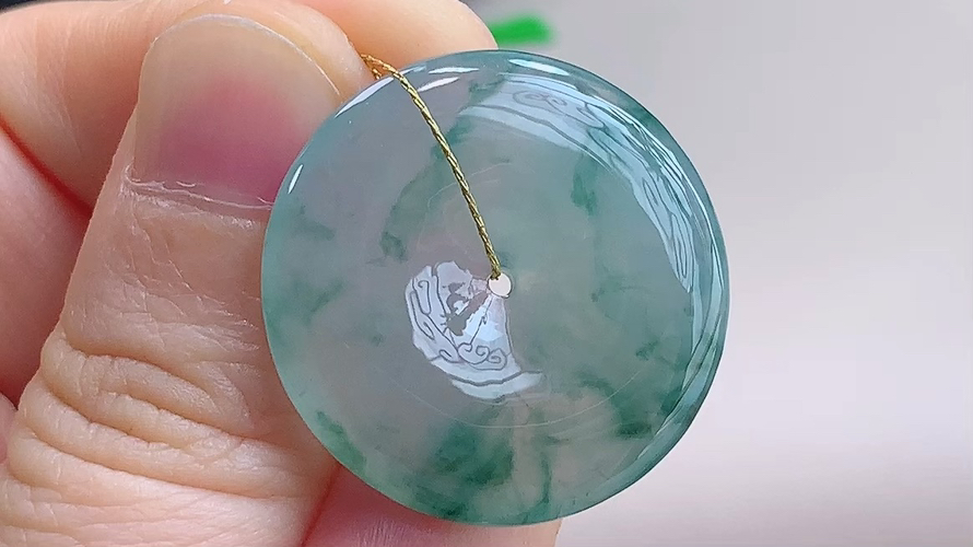 ️ 平安扣，无裂，尺寸26.7-4.8mm，包A附证书2002