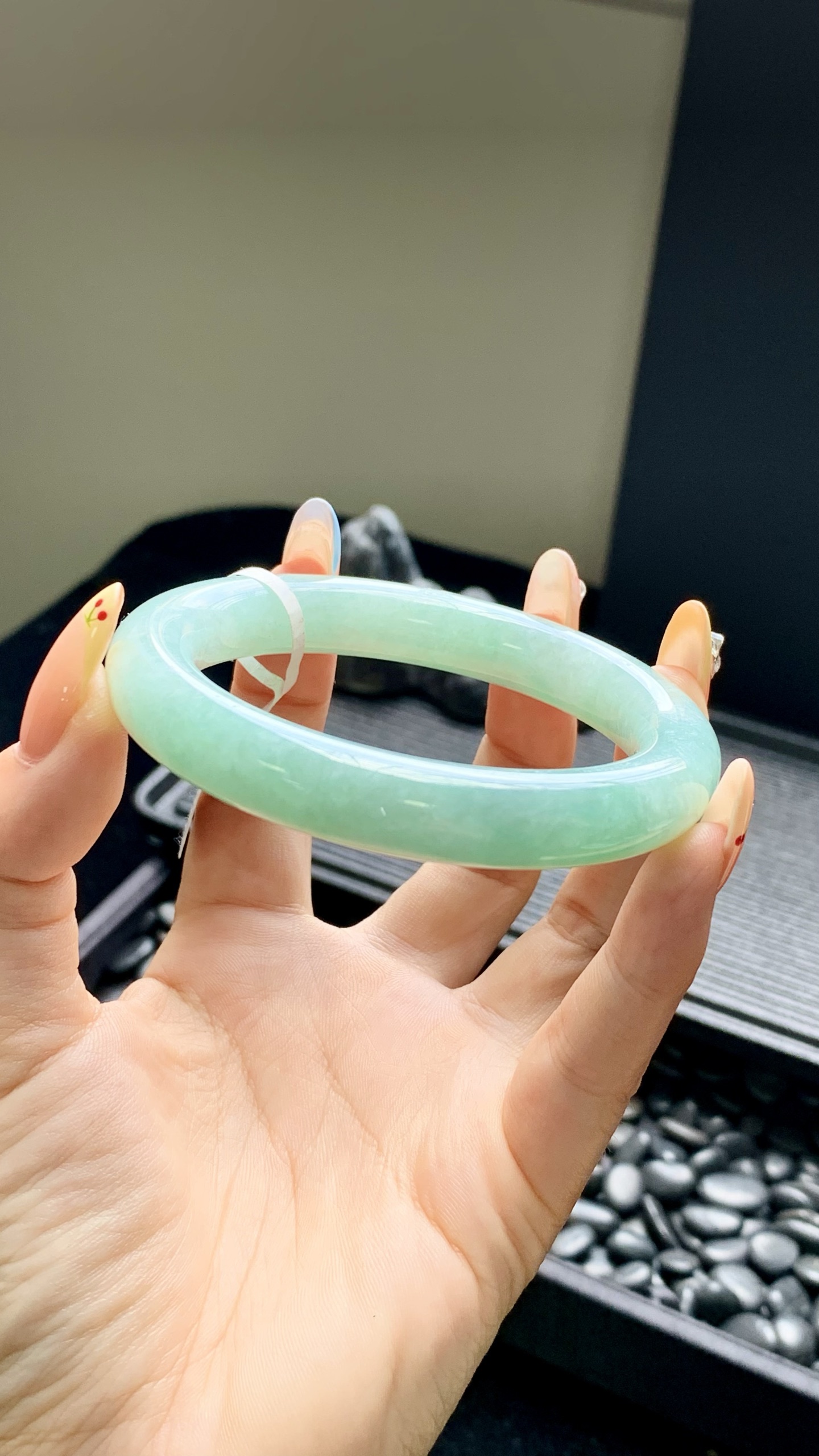 湖水绿圆条成品 HYY-3967 尺寸：56-10.5-10