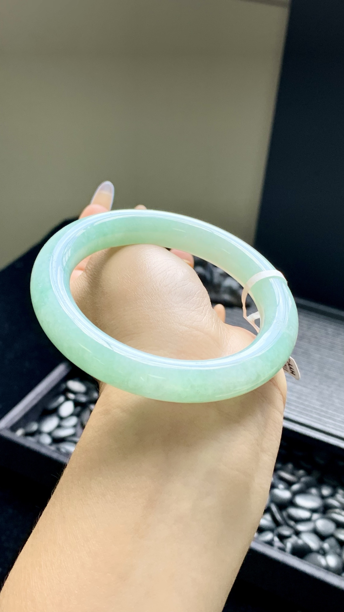 湖水绿圆条成品 HYY-3967 尺寸：56-10.5-10