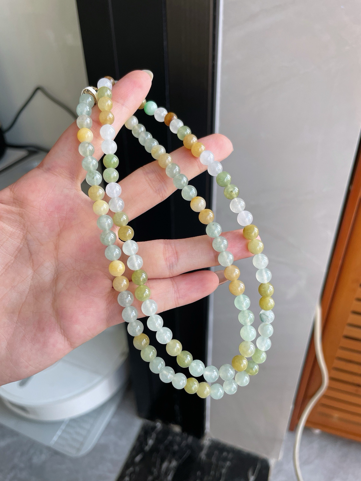 冰胶多宝珠项链
卡6.5mm