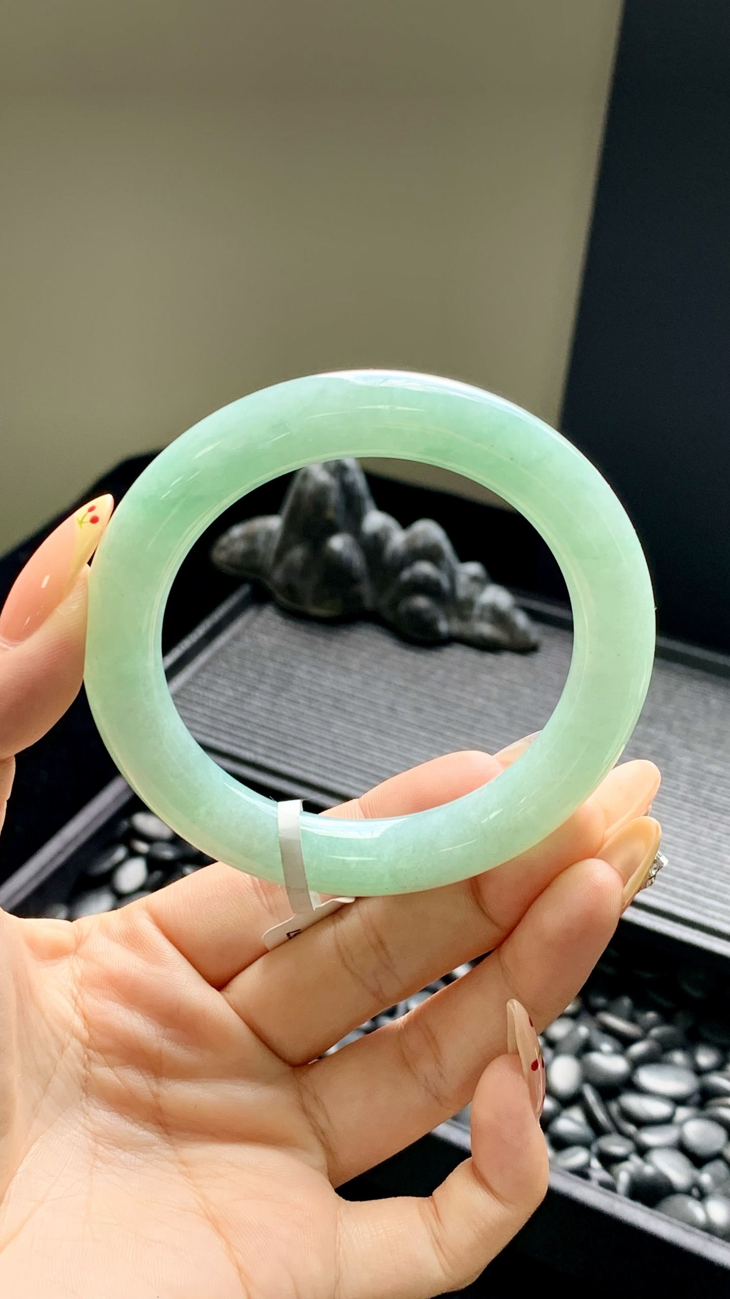 湖水绿圆条成品 HYY-3967 尺寸：56-10.5-10