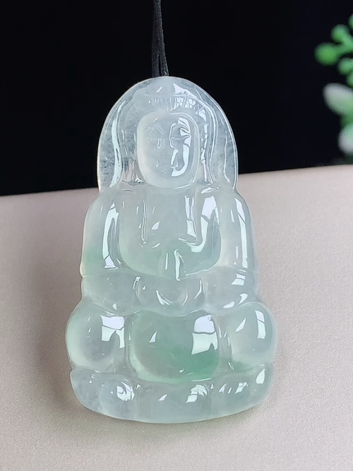冰飘绿观音，无裂，尺寸39.9-23.9-4.2mm，j12apt