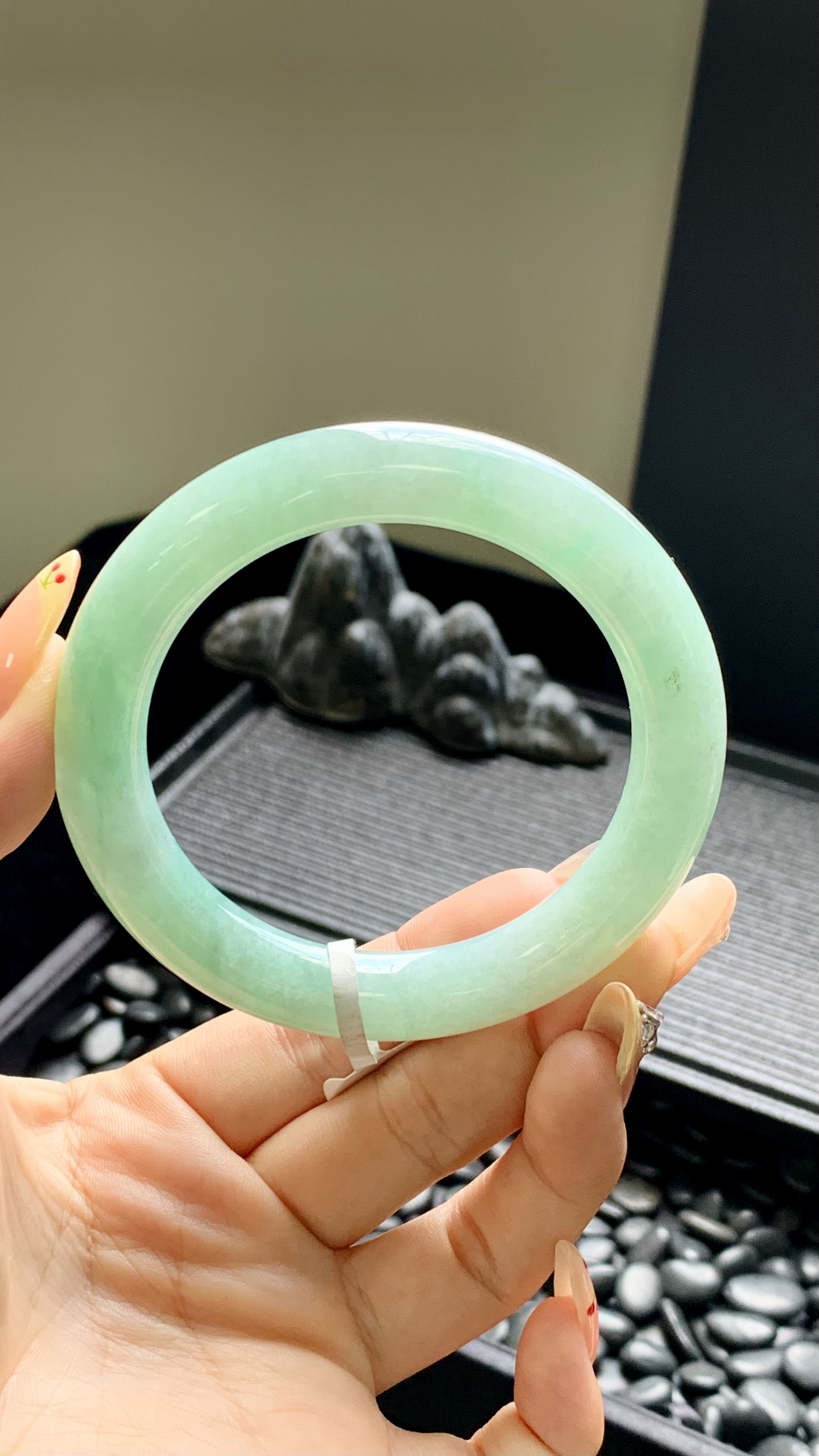 湖水绿圆条成品 HYY-3967 尺寸：56-10.5-10