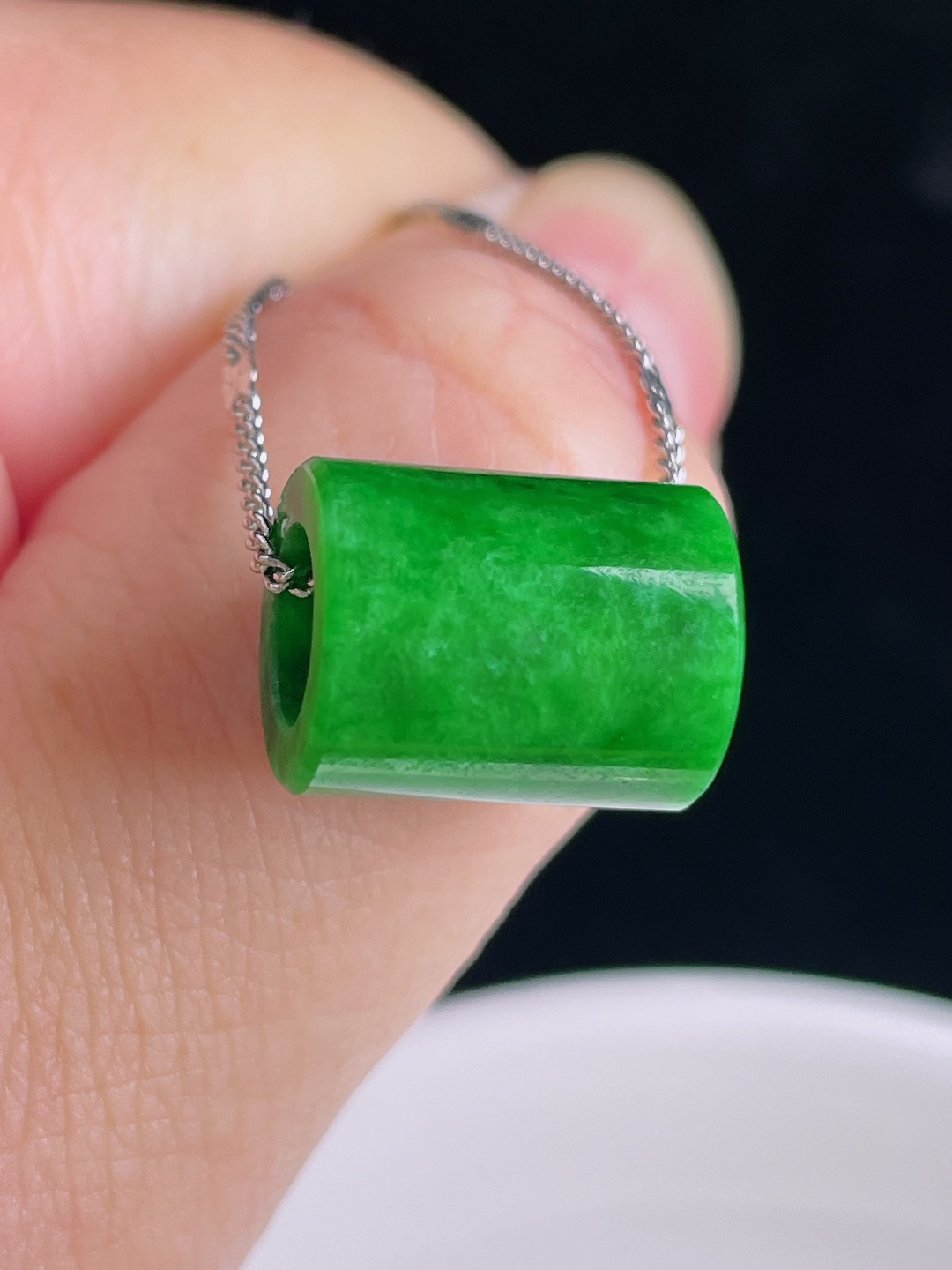 ️辣绿路路通，老种起光，细底通透，尺寸：13.4/11mm0912