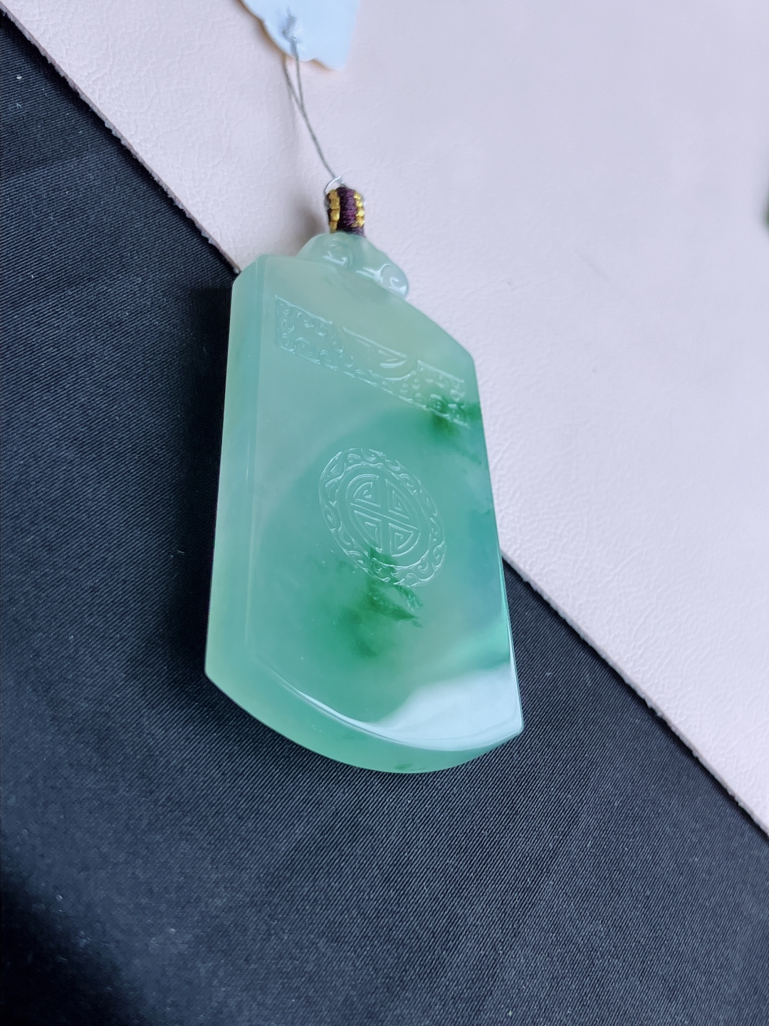 ️，冰飘花平安牌，意境美，尺寸54.5/32.3/5.8/自然光实拍