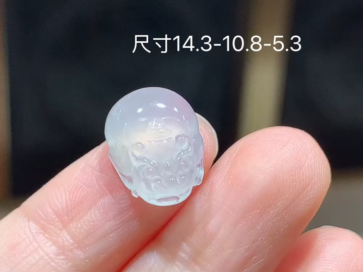 ️冰种貔貅，无裂，尺寸，14.3-10.8-5.3