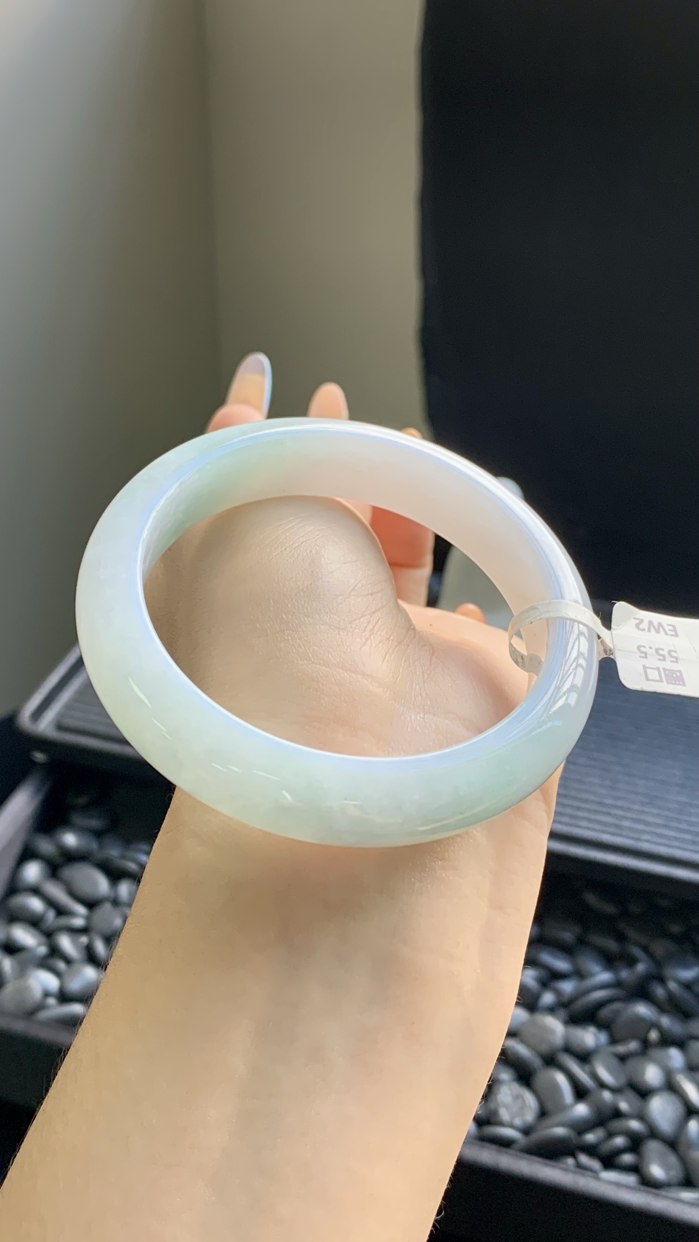 飘绿正圈成品 HY-6675 尺寸：55.5-12.5-8
