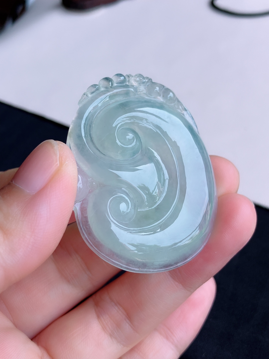️冰透大如意，晶莹剔透，尺寸48.6/38/6/自然光实拍