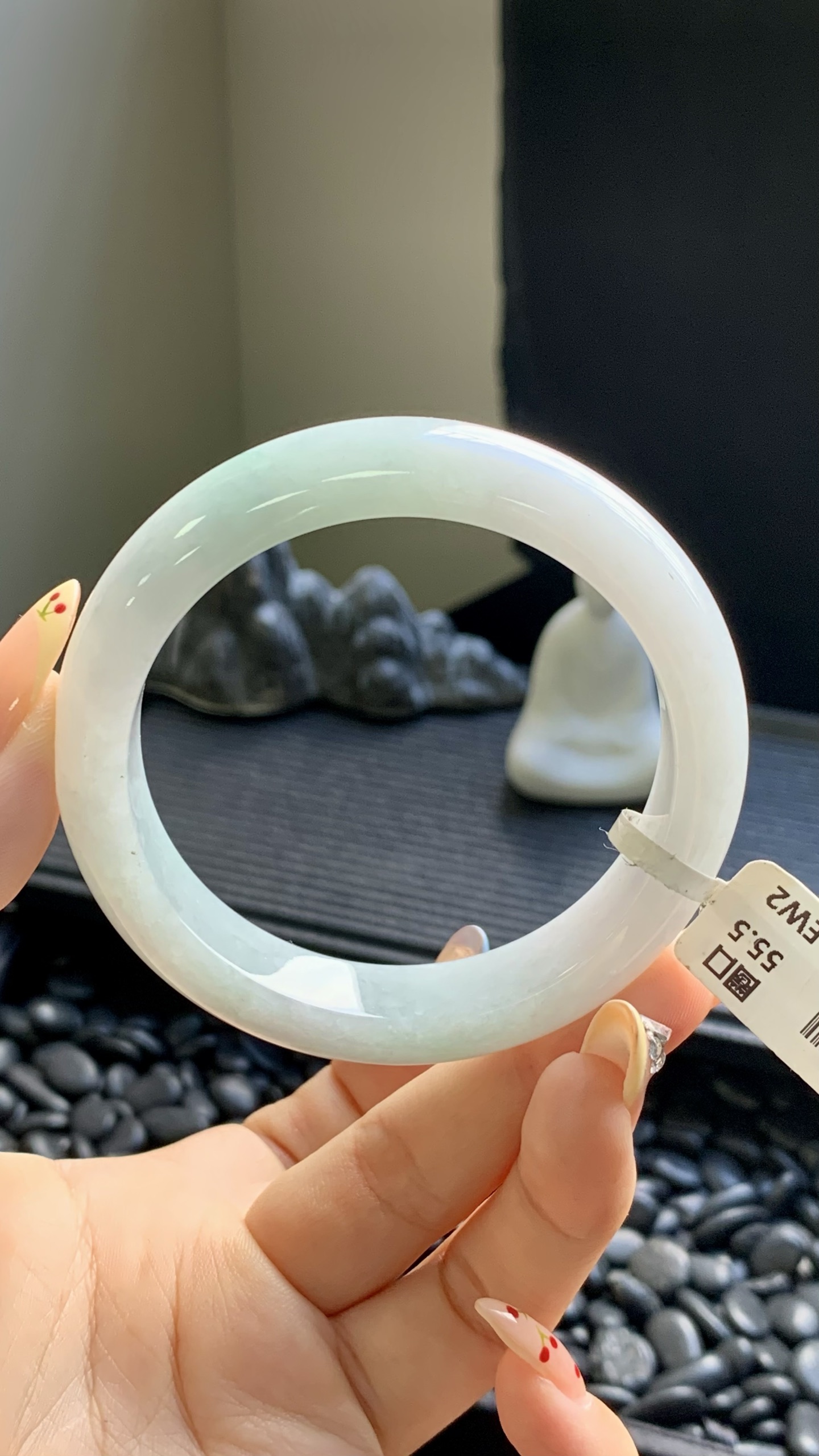 飘绿正圈成品 HY-6675 尺寸：55.5-12.5-8