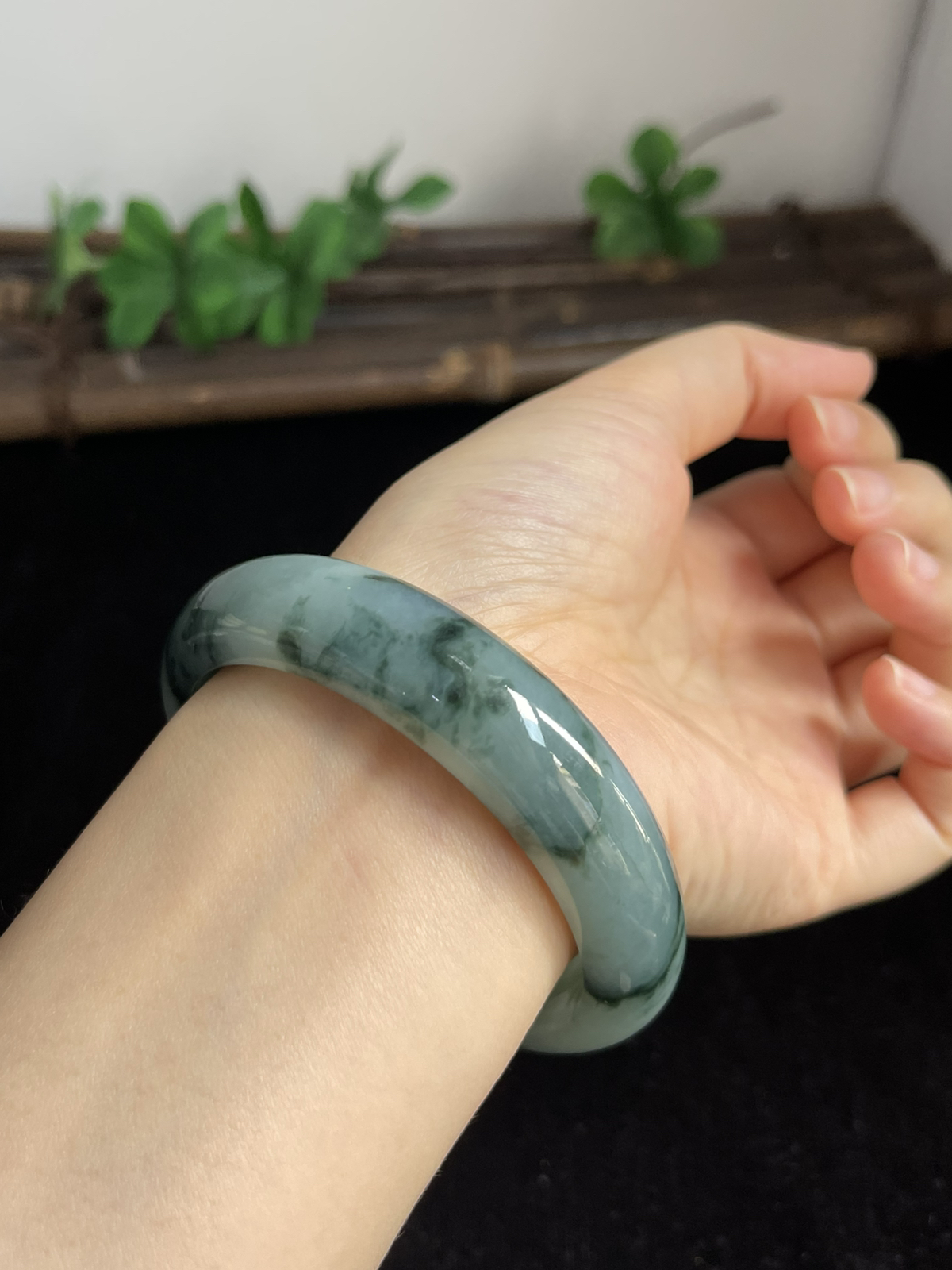 正圈59圈口，翡翠手镯