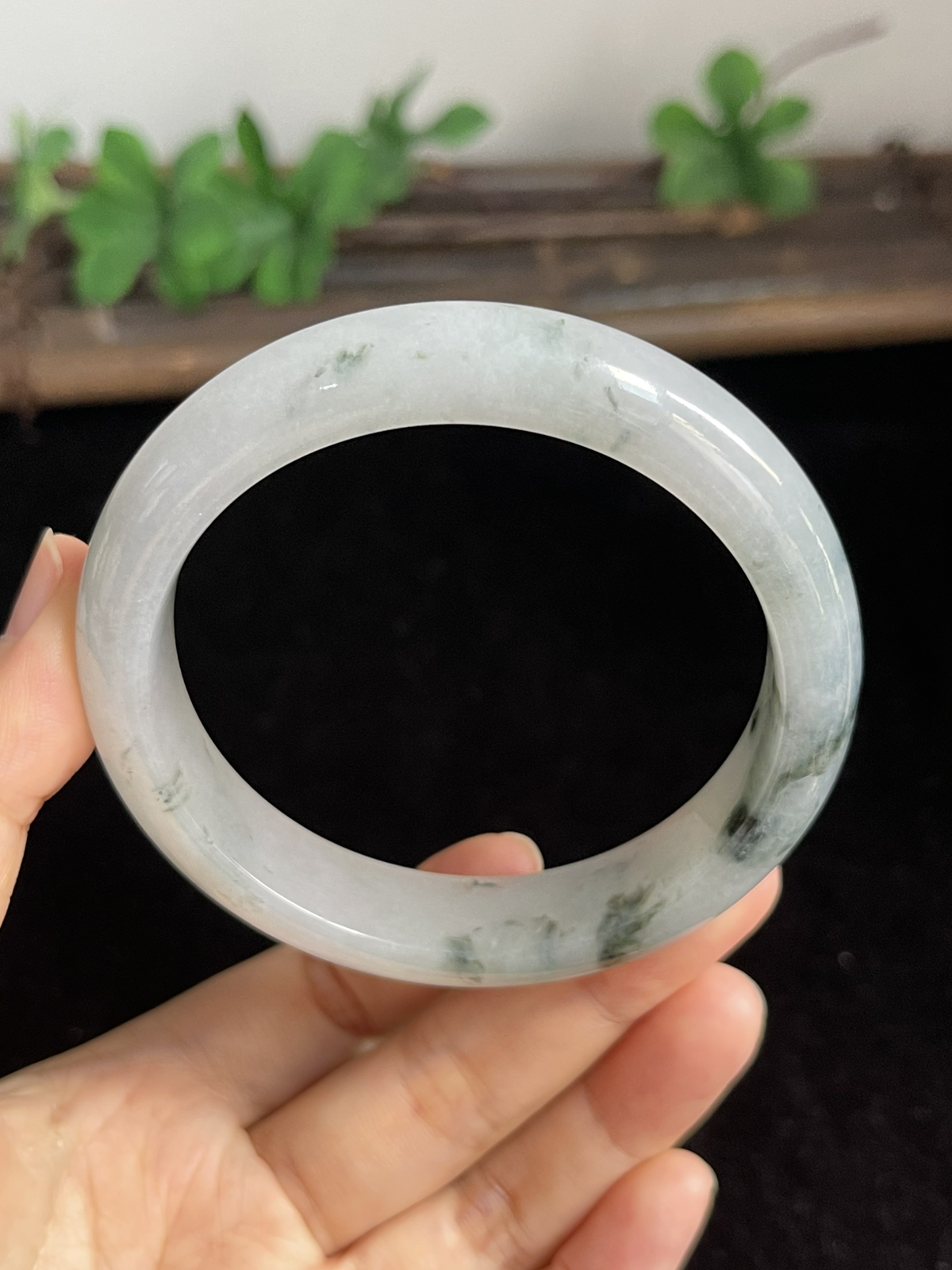 正圈58.5圈口，翡翠手镯
