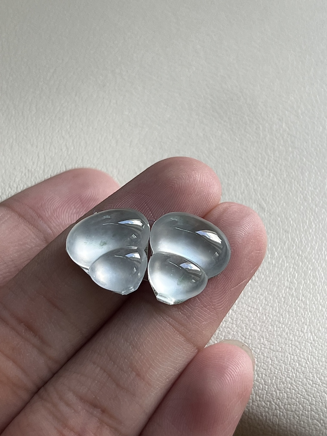 ️【葫芦一对】冰润水透，种老细腻起荧 尺寸：14.5*12.8*4.3，13.4*13*5,asd1913