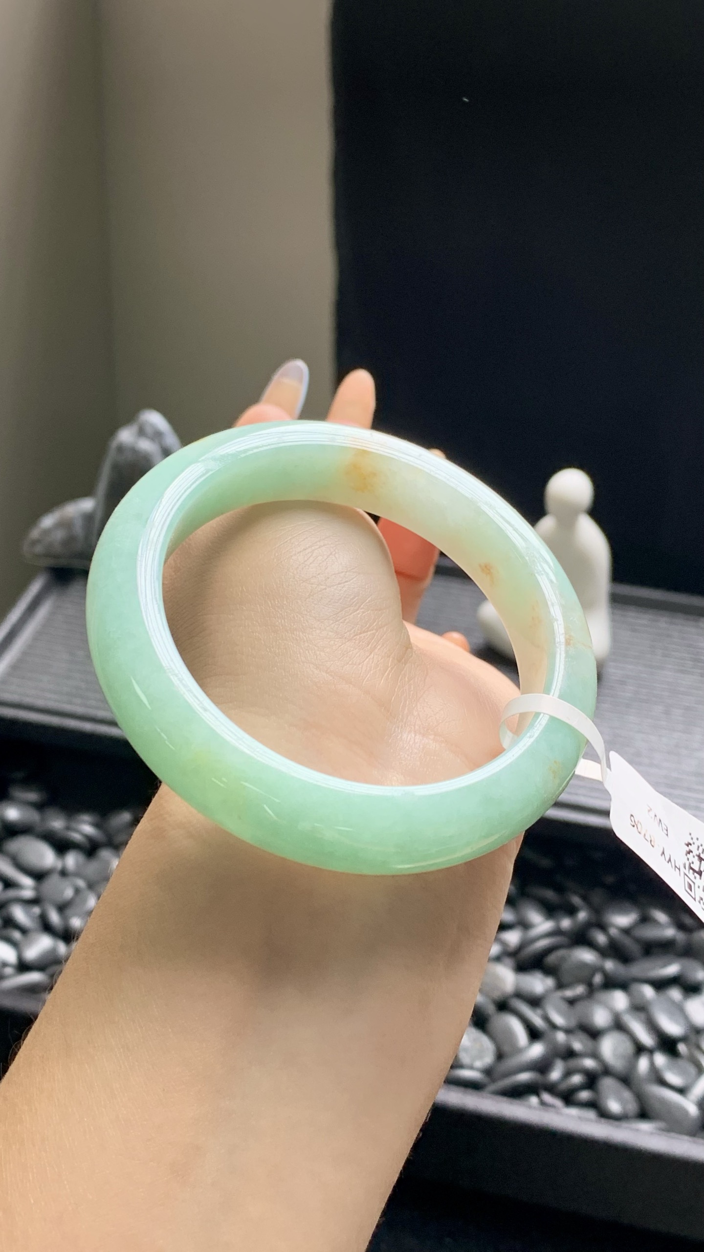 果绿洒金正圈成品 HYY-8706 尺寸：55-12-9