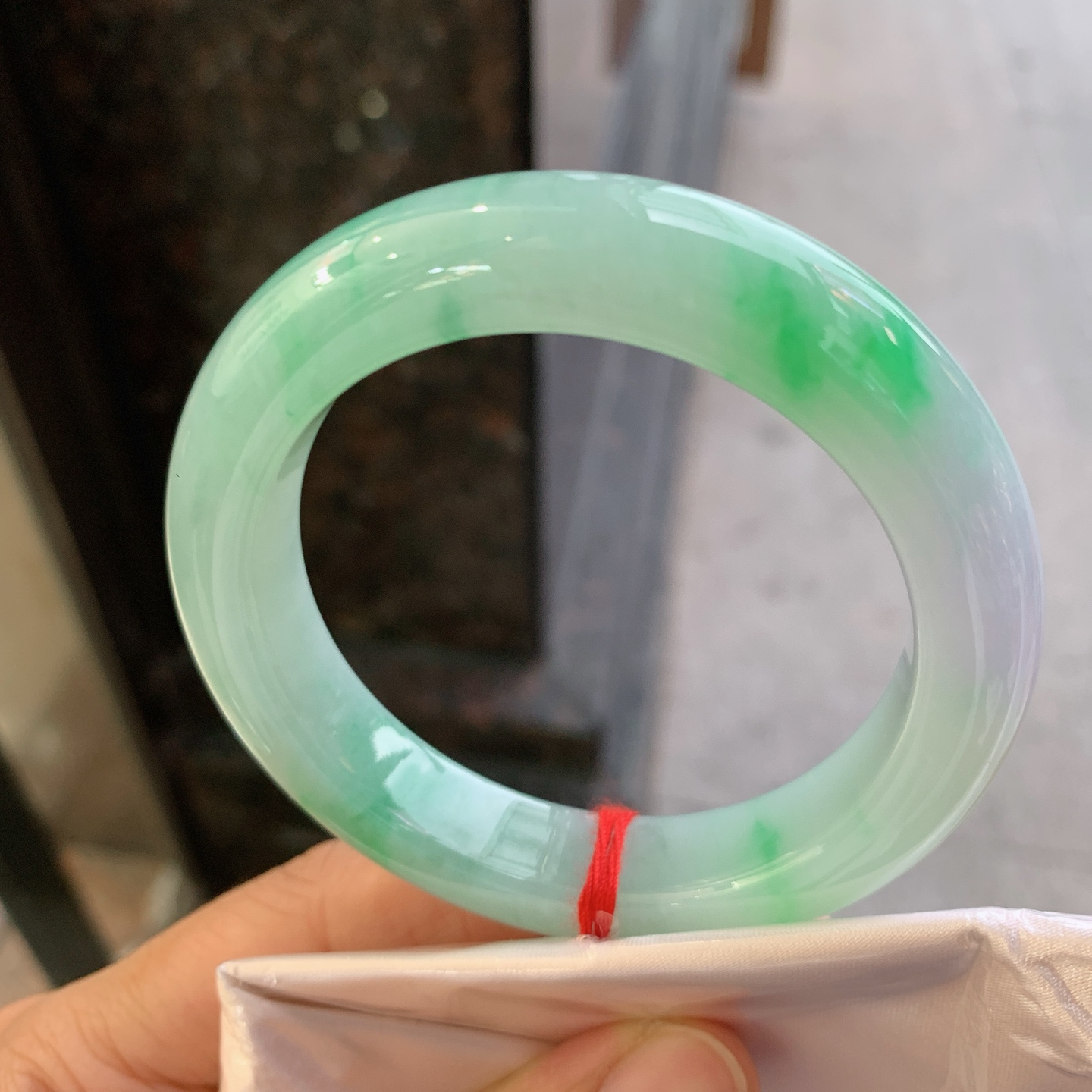 正圈春带彩 微细纹 尺寸：55/12.3/9.8 色阳