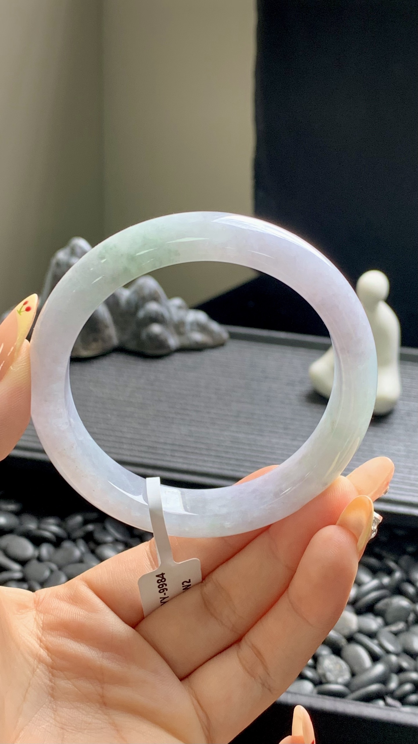 冰紫飘花正圈成品 HYY-9984 尺寸：57.5-12-8