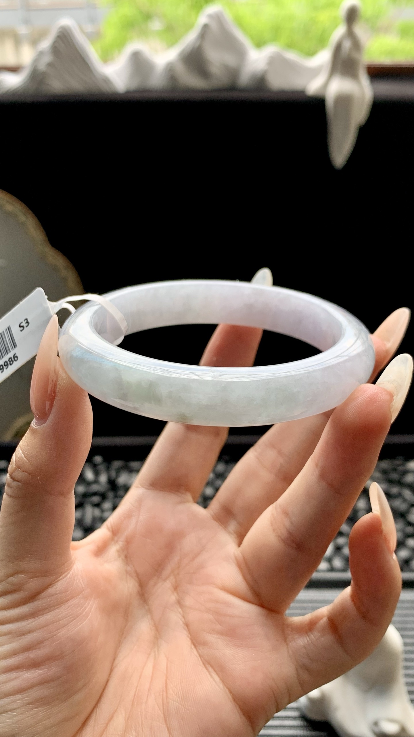 淡粉紫正圈成品 HYY-9986 尺寸：58-12-8