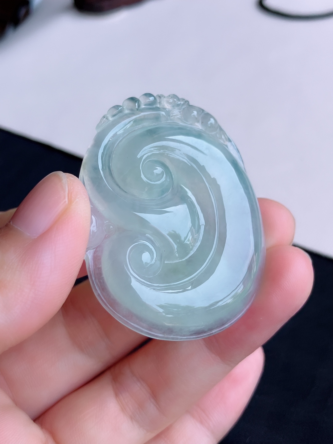 ️冰透大如意，晶莹剔透，尺寸48.6/38/6/自然光实拍