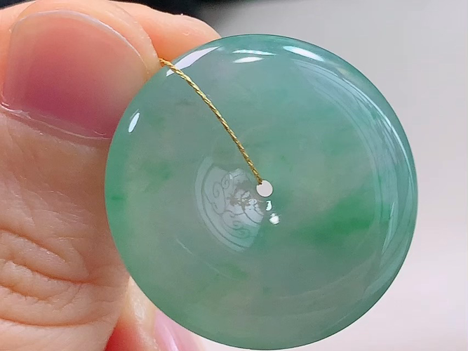 ️ 平安扣，无裂，尺寸28.8-5.4mm，包A附证书4599