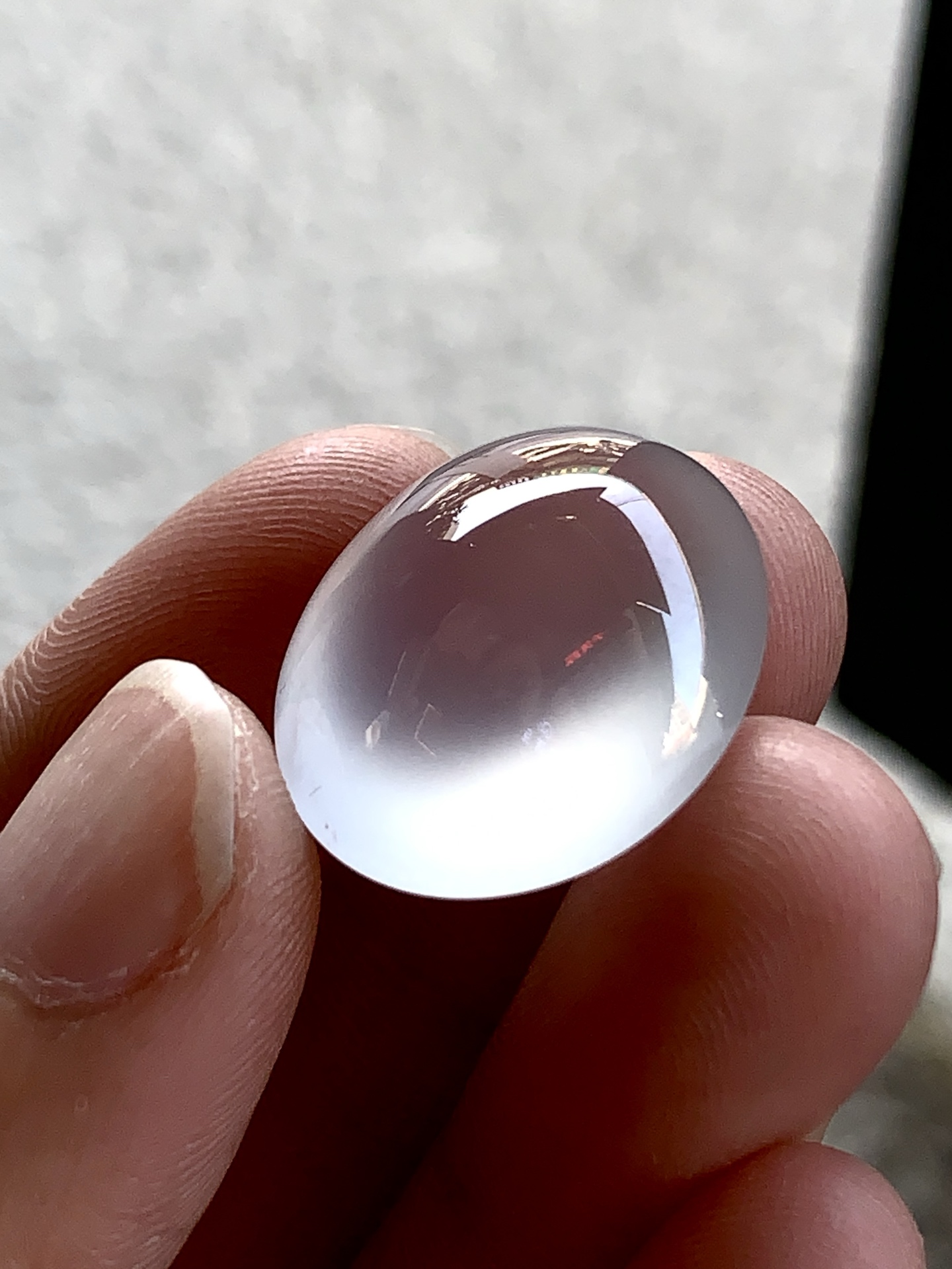 ️ 冰种蛋面 尺寸：19.5×16.8×9 玉泽温润，静守流年
