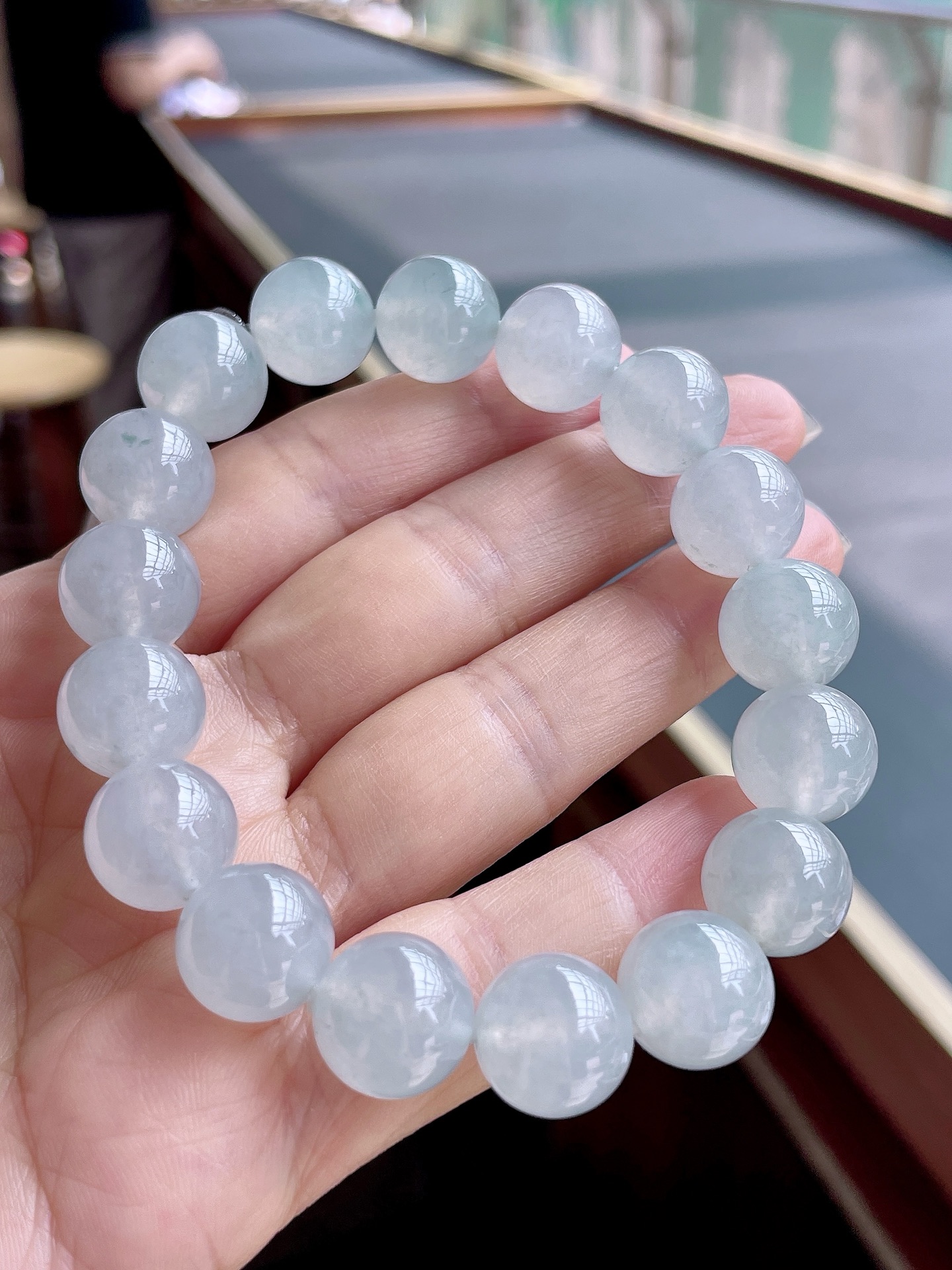 ️ 冰种手链 冰润通透，种老起胶 尺寸：12.4