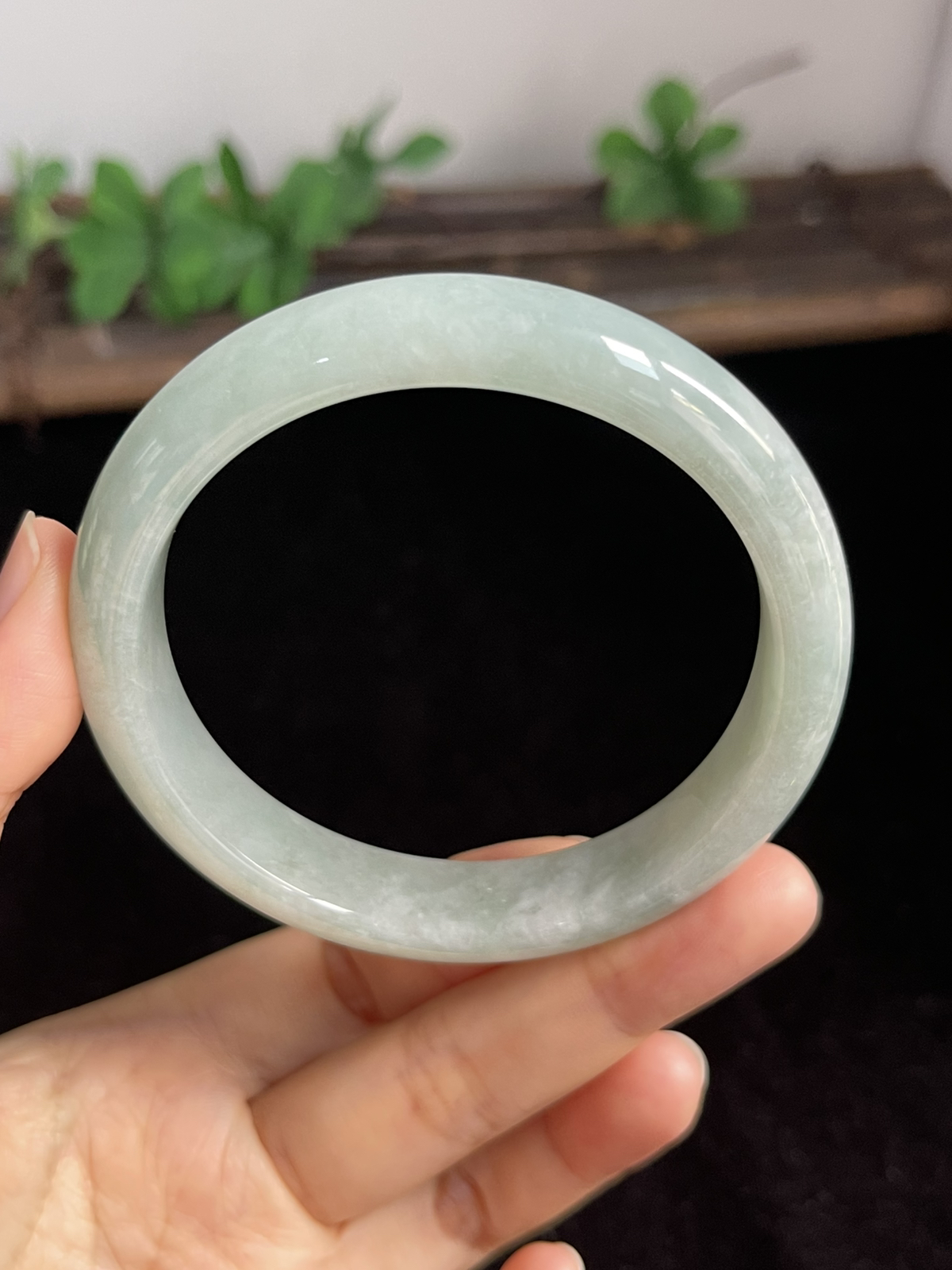 正圈58圈口，翡翠手镯