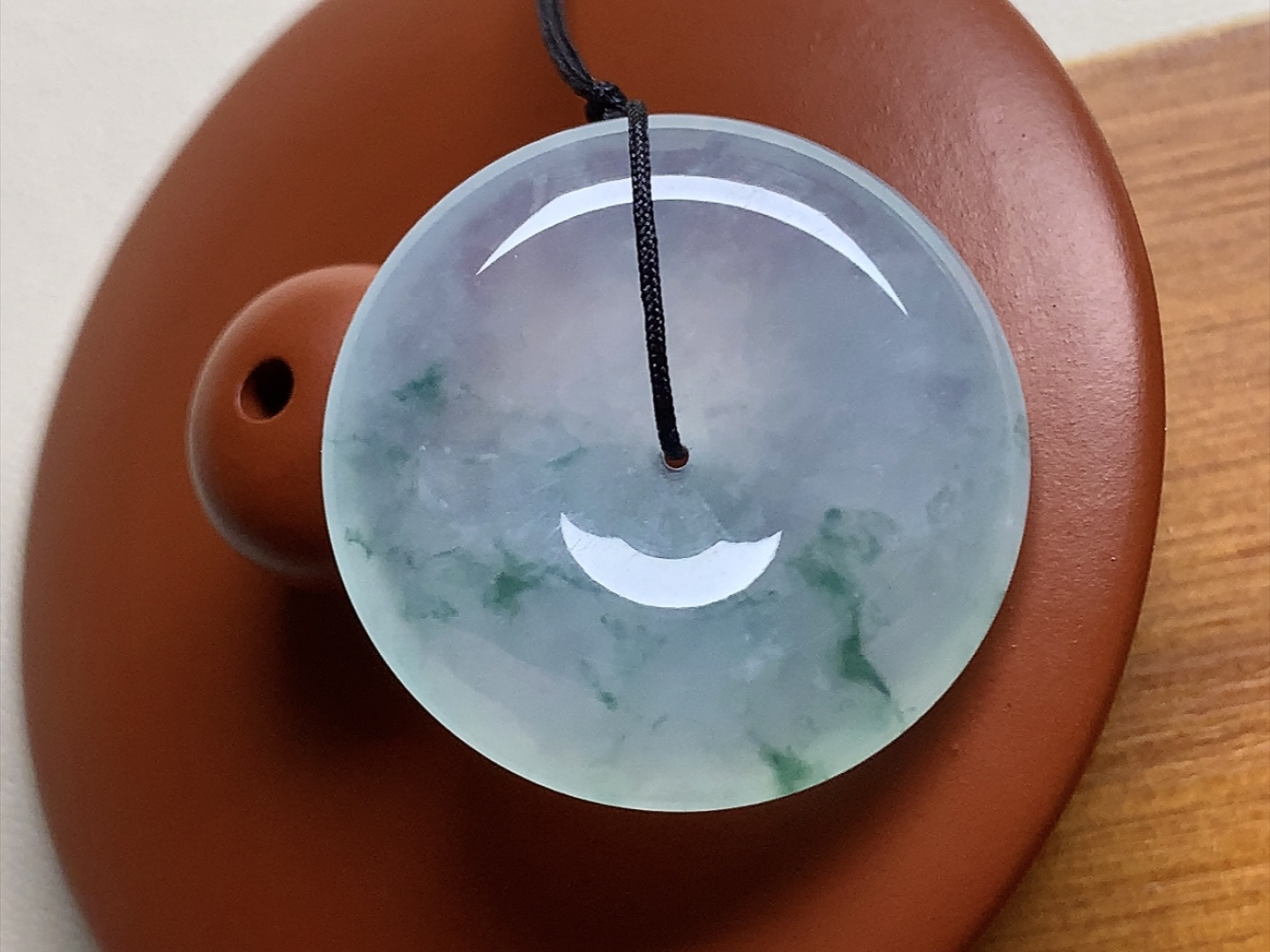 ️ 冰种飘花怀古 飘花素雅，种水，无裂尺寸25*5.3