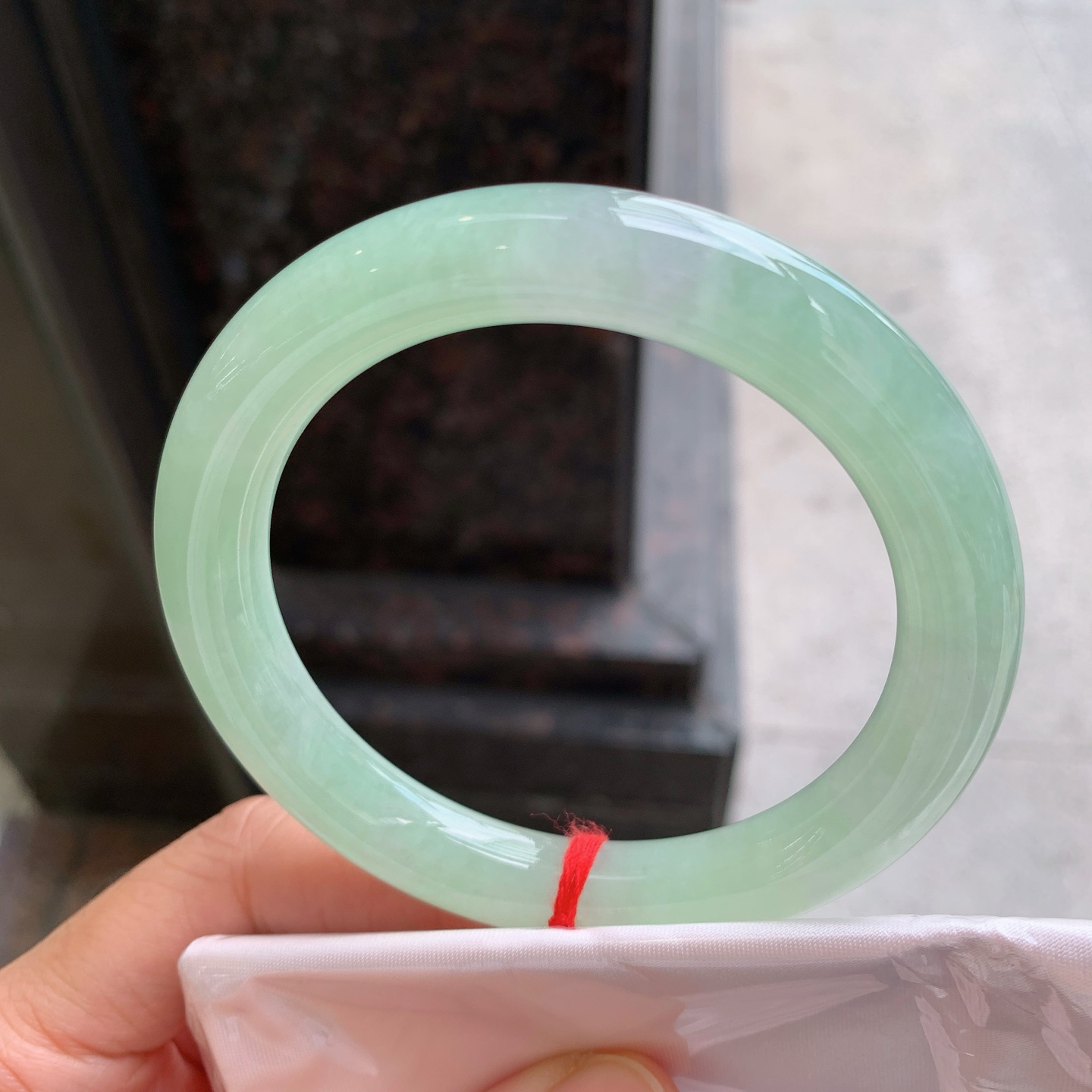 圆条晴绿 微细纹 尺寸：58.7/10 色清爽