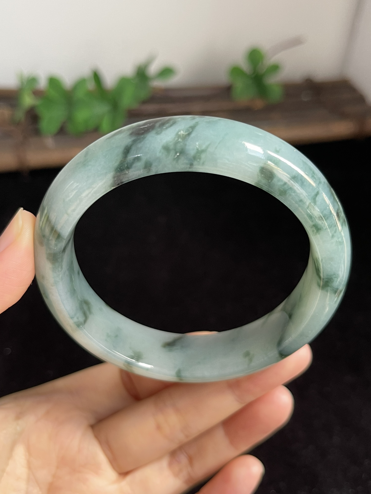 正圈59圈口，翡翠手镯
