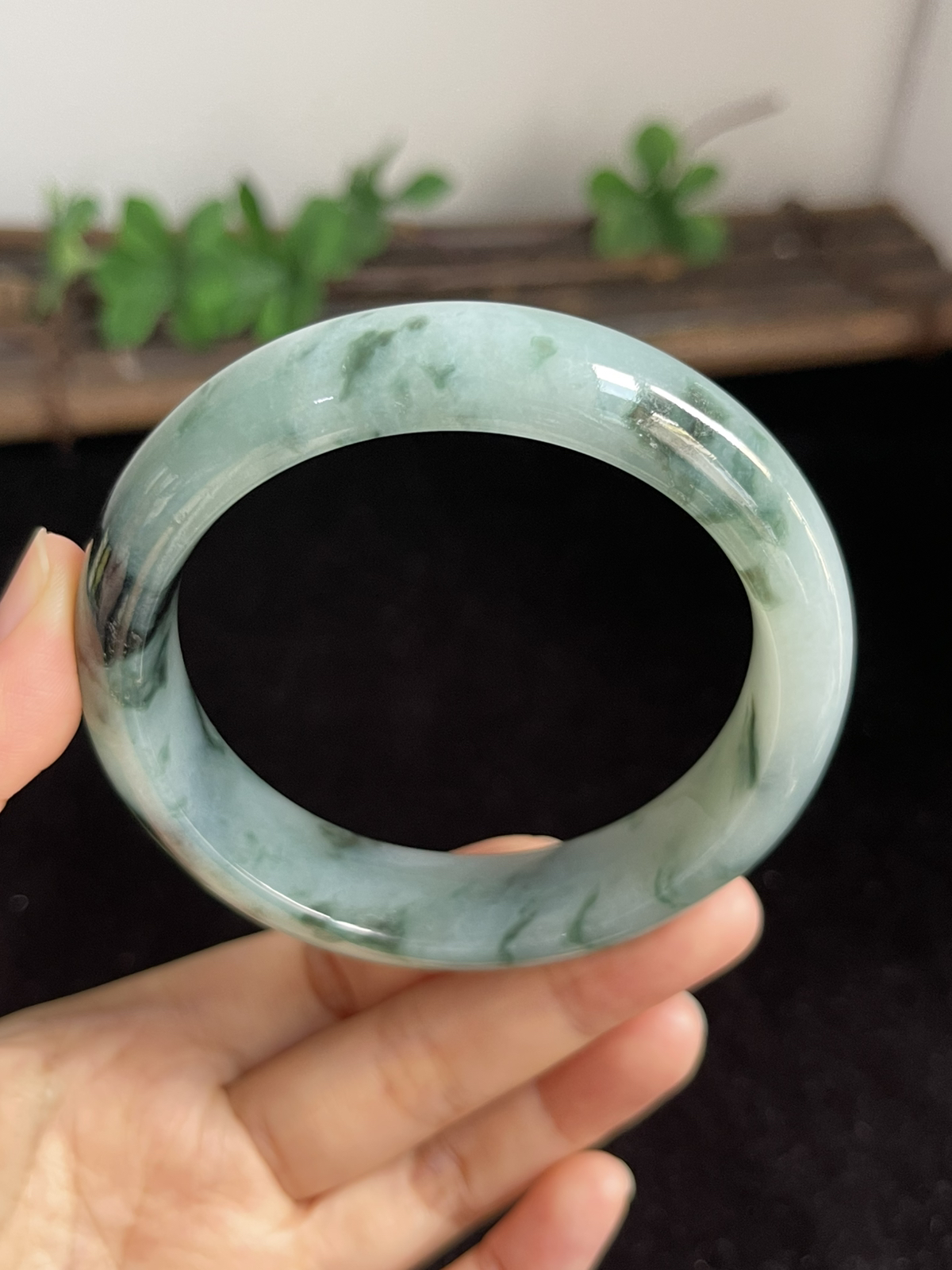 正圈59圈口，翡翠手镯