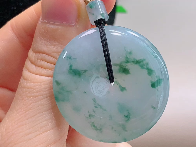 ️ 平安扣，无裂，尺寸35.1-6.0mm，包A附证书