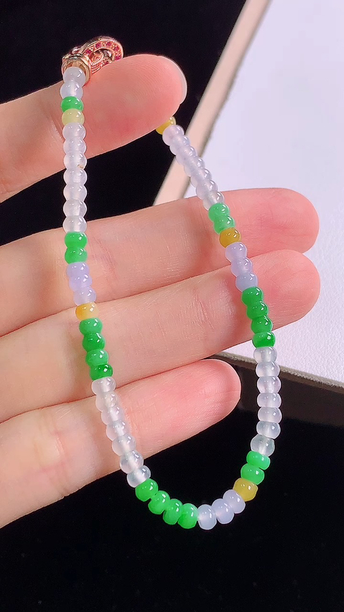 ️多彩手链，尺寸:3.8-2.1mm 8
