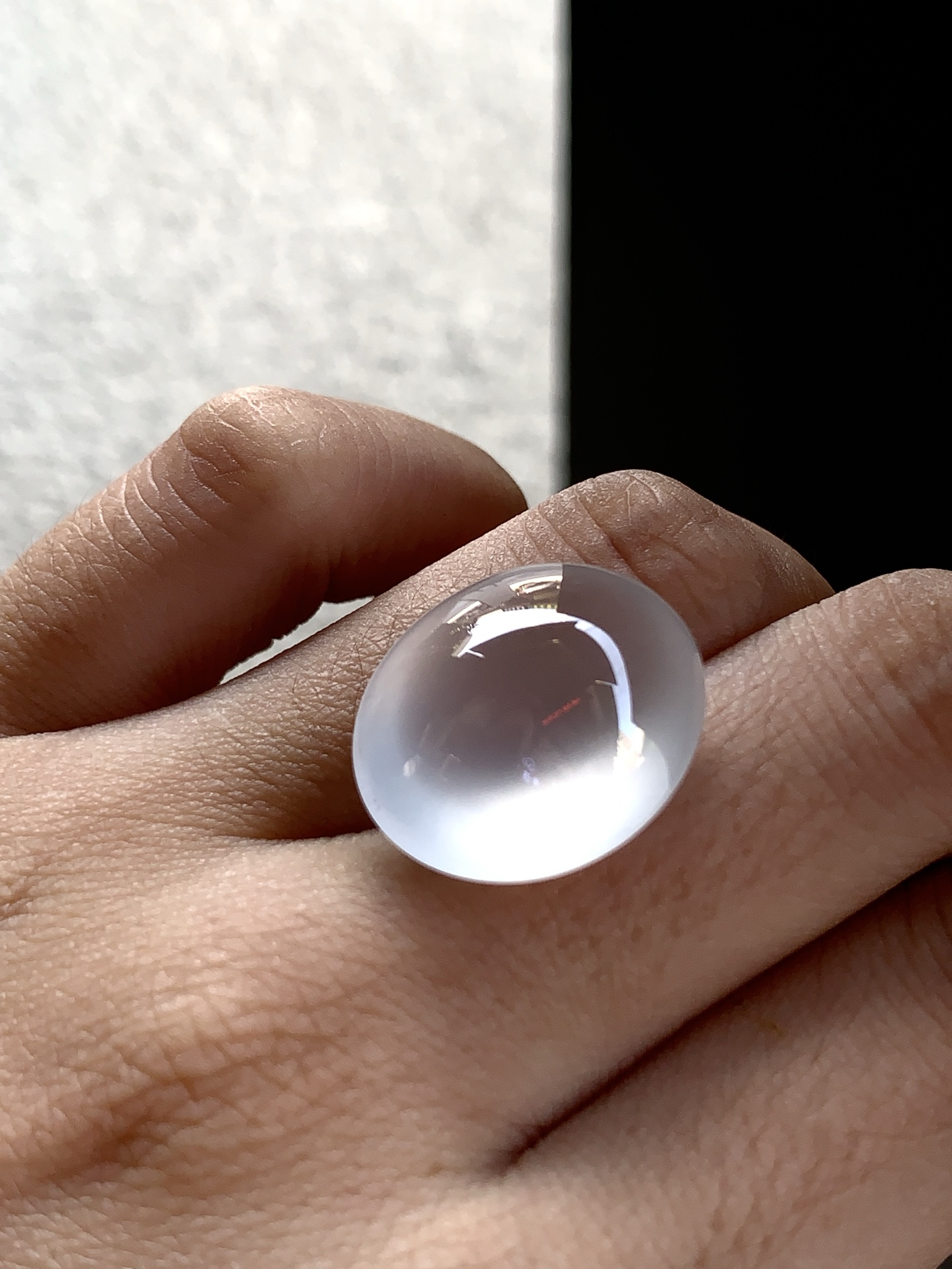 ️ 冰种蛋面 尺寸：19.5×16.8×9 玉泽温润，静守流年