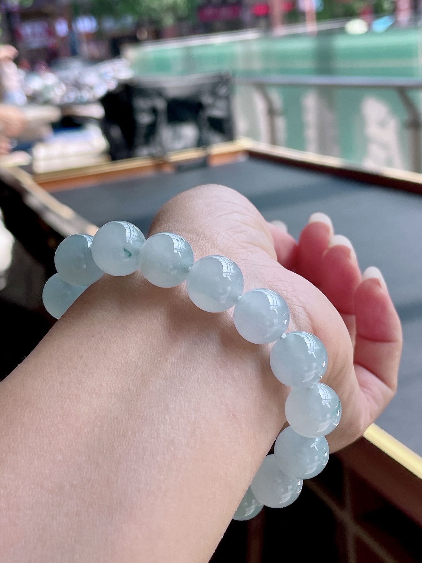 ️ 冰种手链 冰润通透，油润起胶 尺寸：12.5