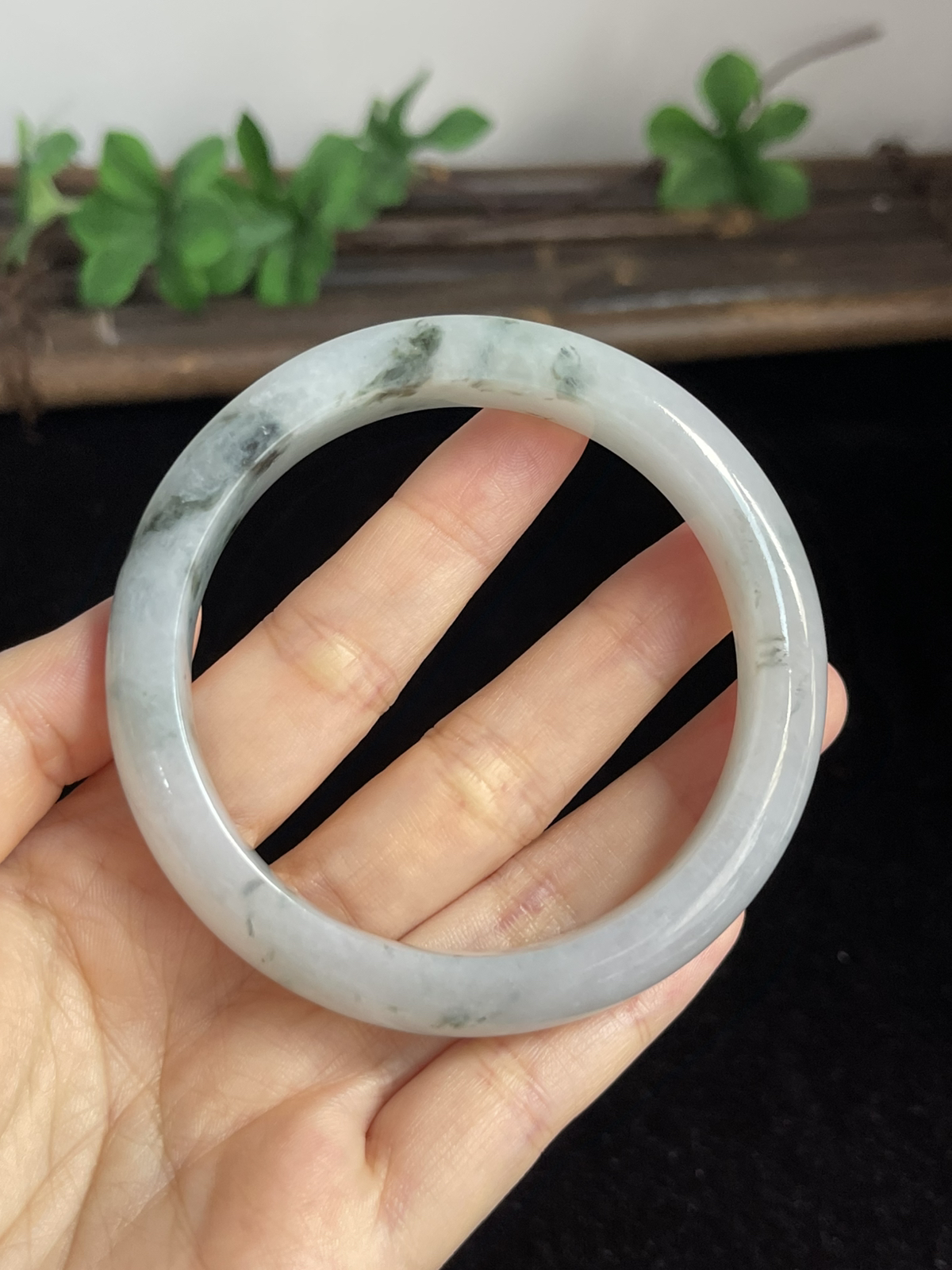 正圈58.5圈口，翡翠手镯