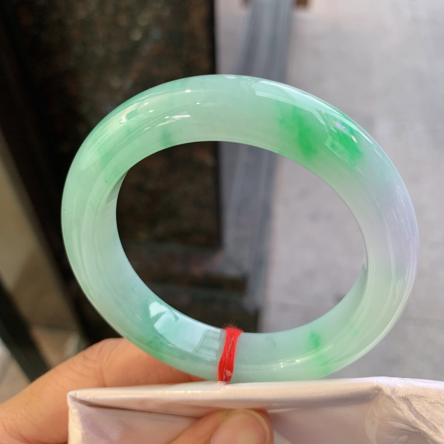 正圈春带彩 微细纹 尺寸：55/12.3/9.8 色阳