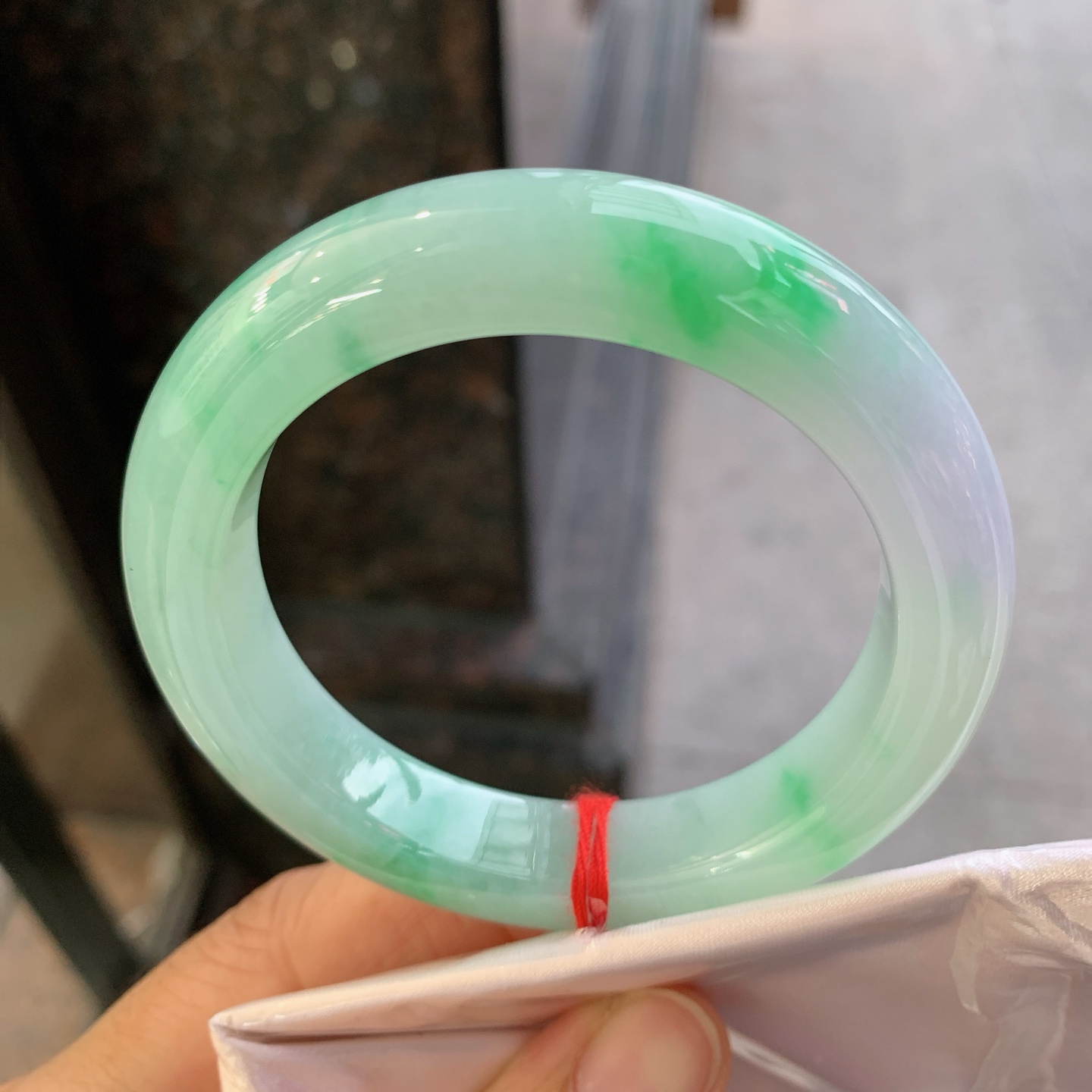 正圈春带彩 微细纹 尺寸：55/12.3/9.8 色阳