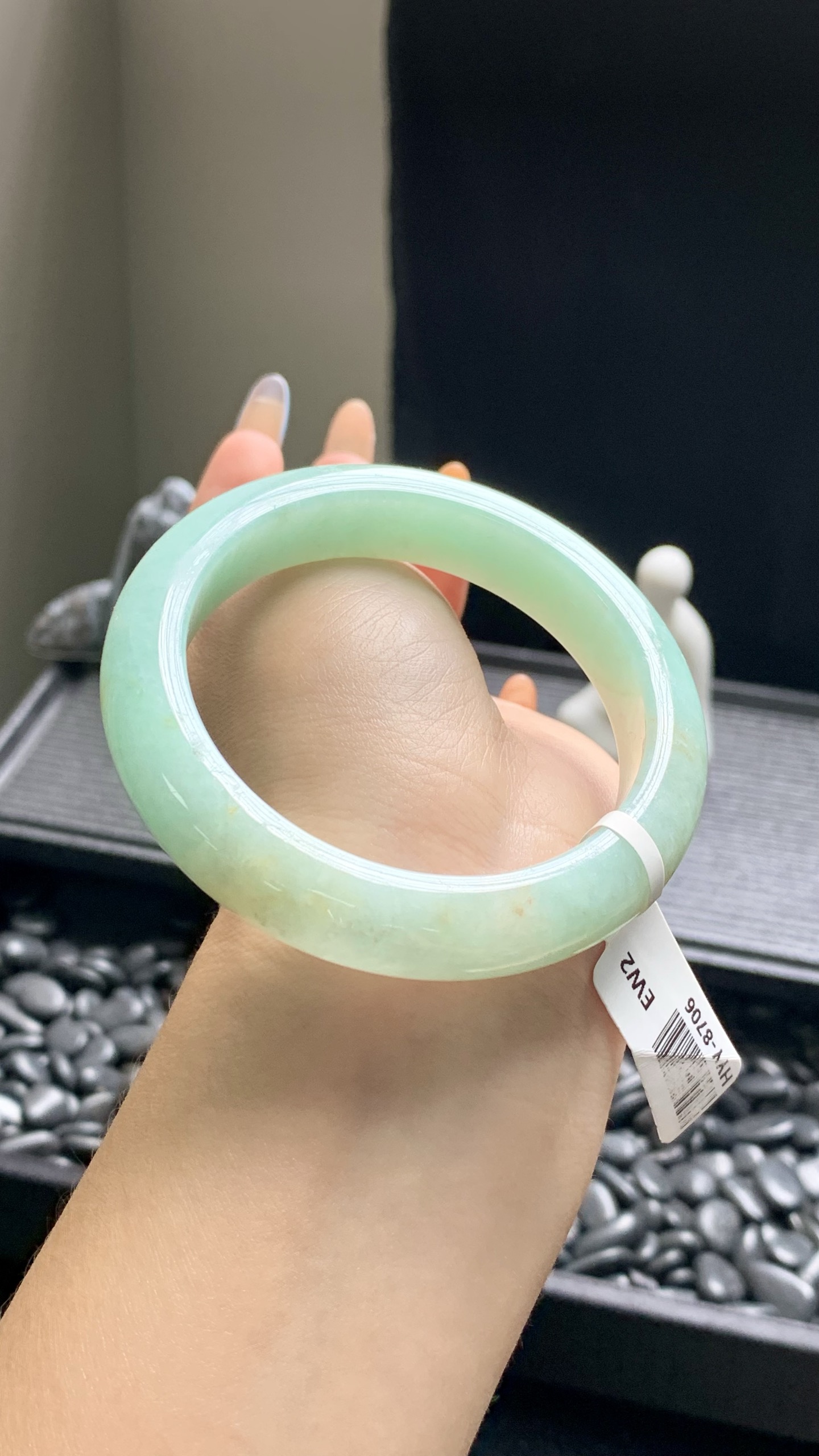 果绿洒金正圈成品 HYY-8706 尺寸：55-12-9
