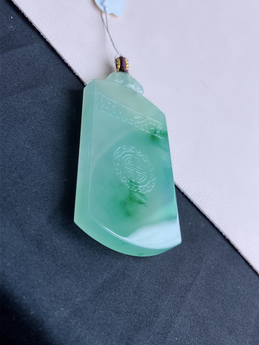 ️，冰飘花平安牌，意境美，尺寸54.5/32.3/5.8/自然光实拍