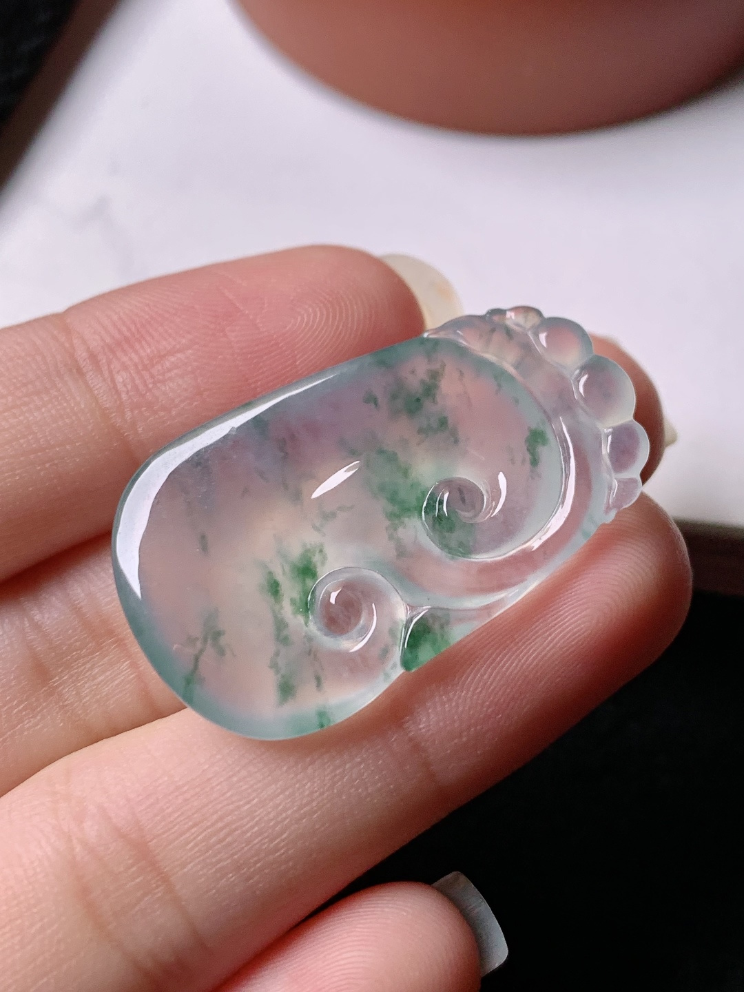 ️飘花如意，色泽浓艳 0913尺寸33*19.3*5.7