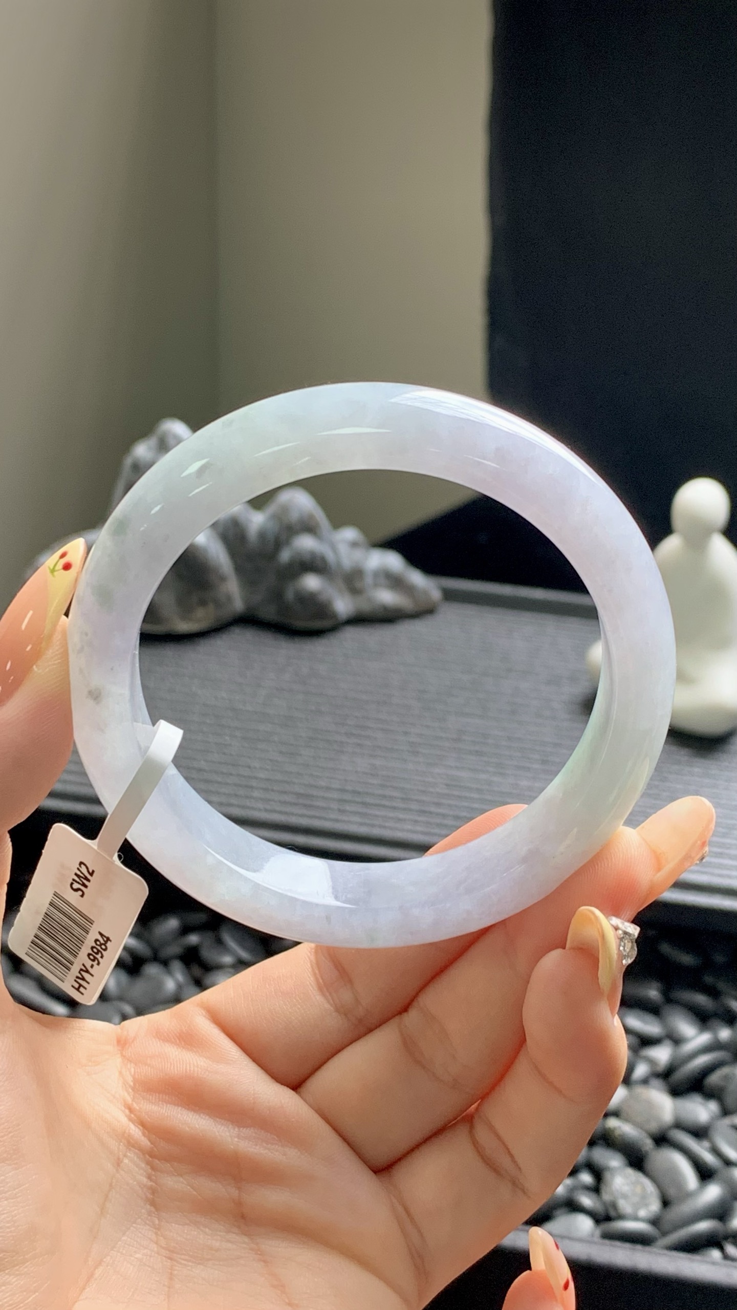 冰紫飘花正圈成品 HYY-9984 尺寸：57.5-12-8