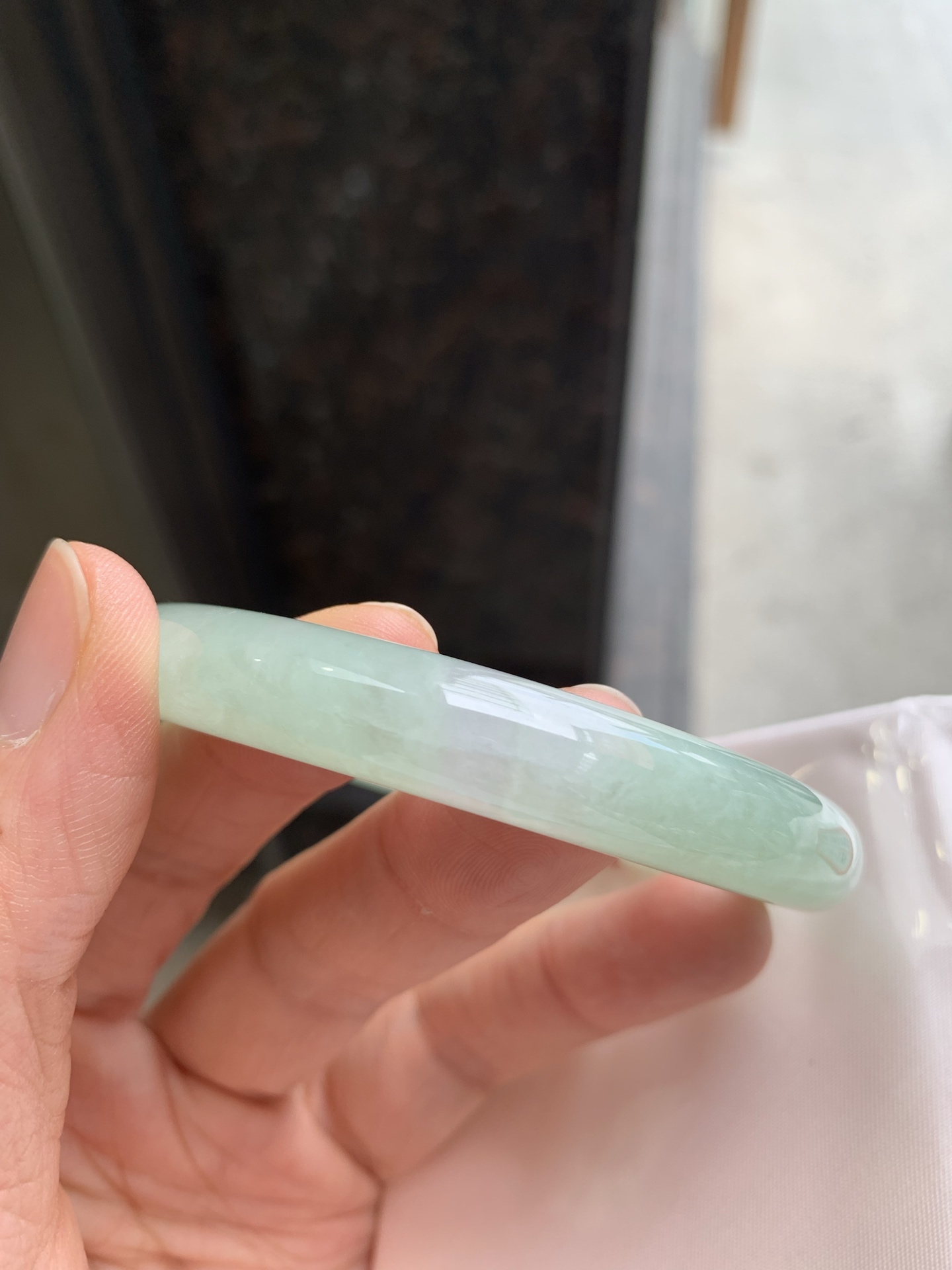 圆条晴绿 微细纹 尺寸：58.7/10 色清爽