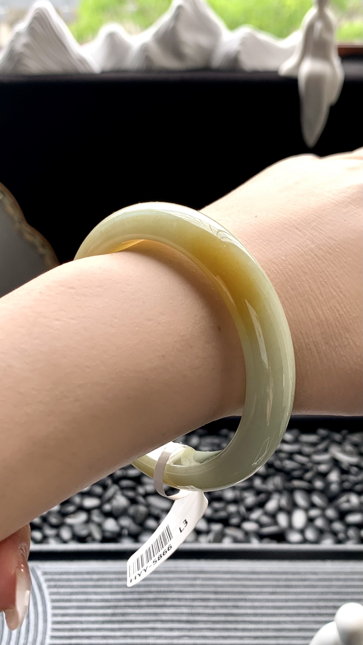 黄翡正圈成品 HYY-5866 尺寸：54-11-8