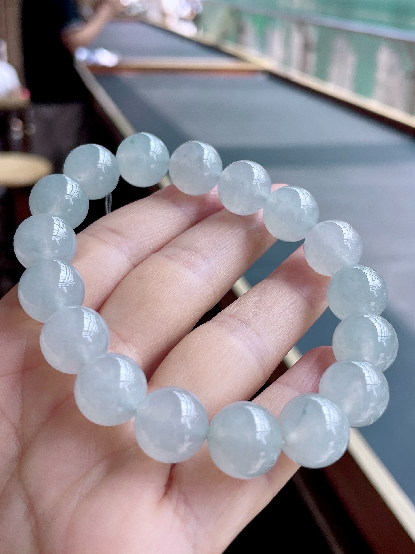 ️ 冰种手链 冰润通透，种老起胶 尺寸：12.4