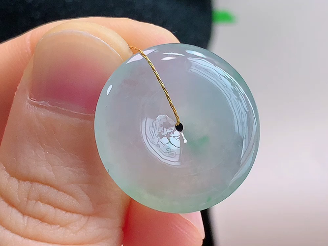 ️ 平安扣，无裂，尺寸22.2-5.1mm，包A附证书6548